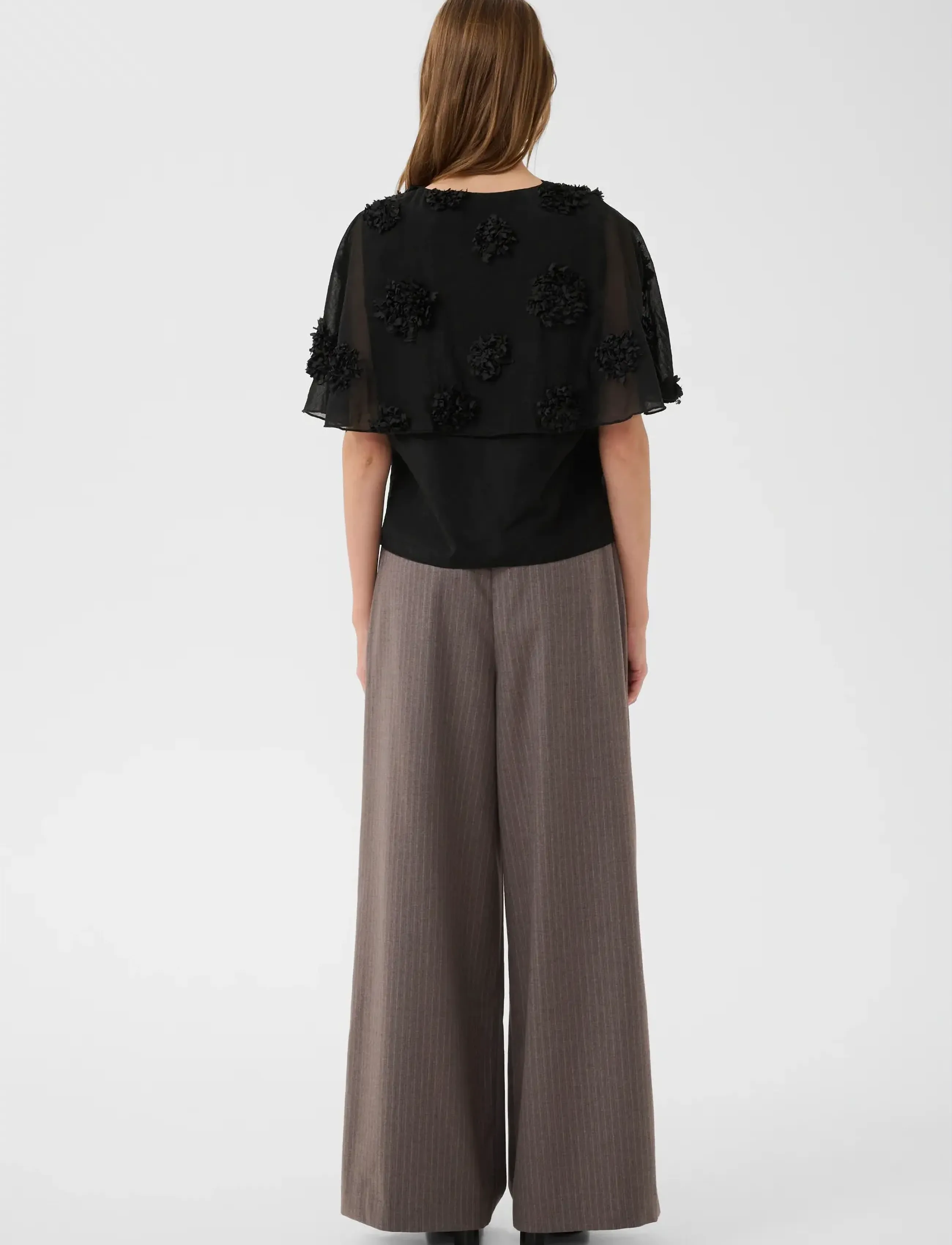 Karen By Simonsen - KBFrederikke Blouse - kortærmede bluser - meteorite - 4