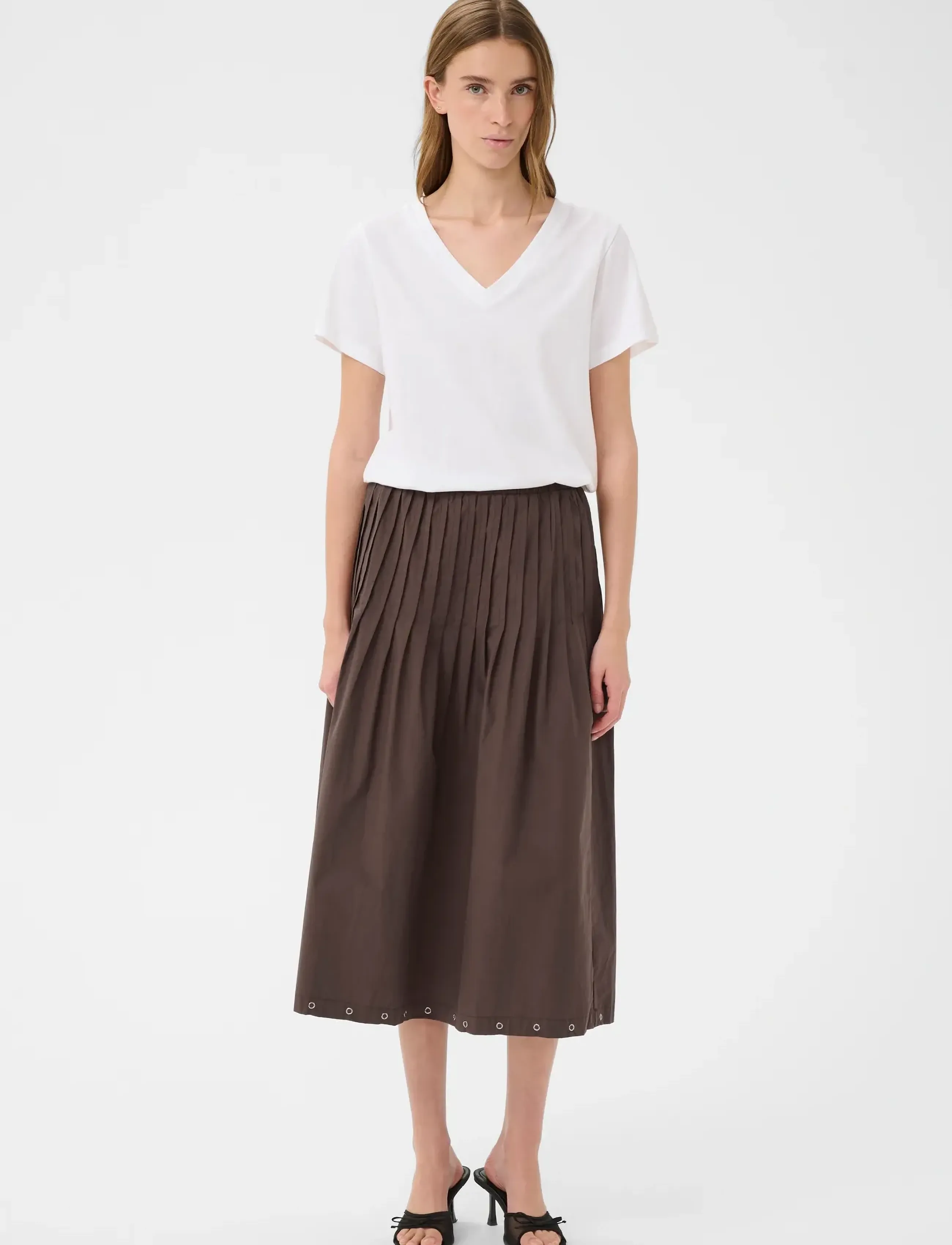 Karen By Simonsen KBVicky Skirt - Fatnaður - CHOCOLATE MARTINI / brown