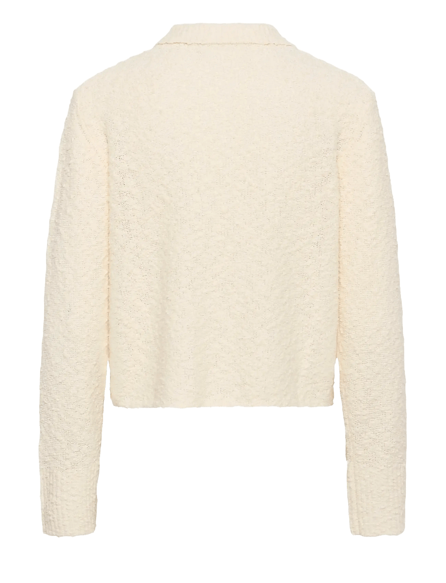 Karen By Simonsen - KBUnice Cardigan LS - cardigans - egret - 2