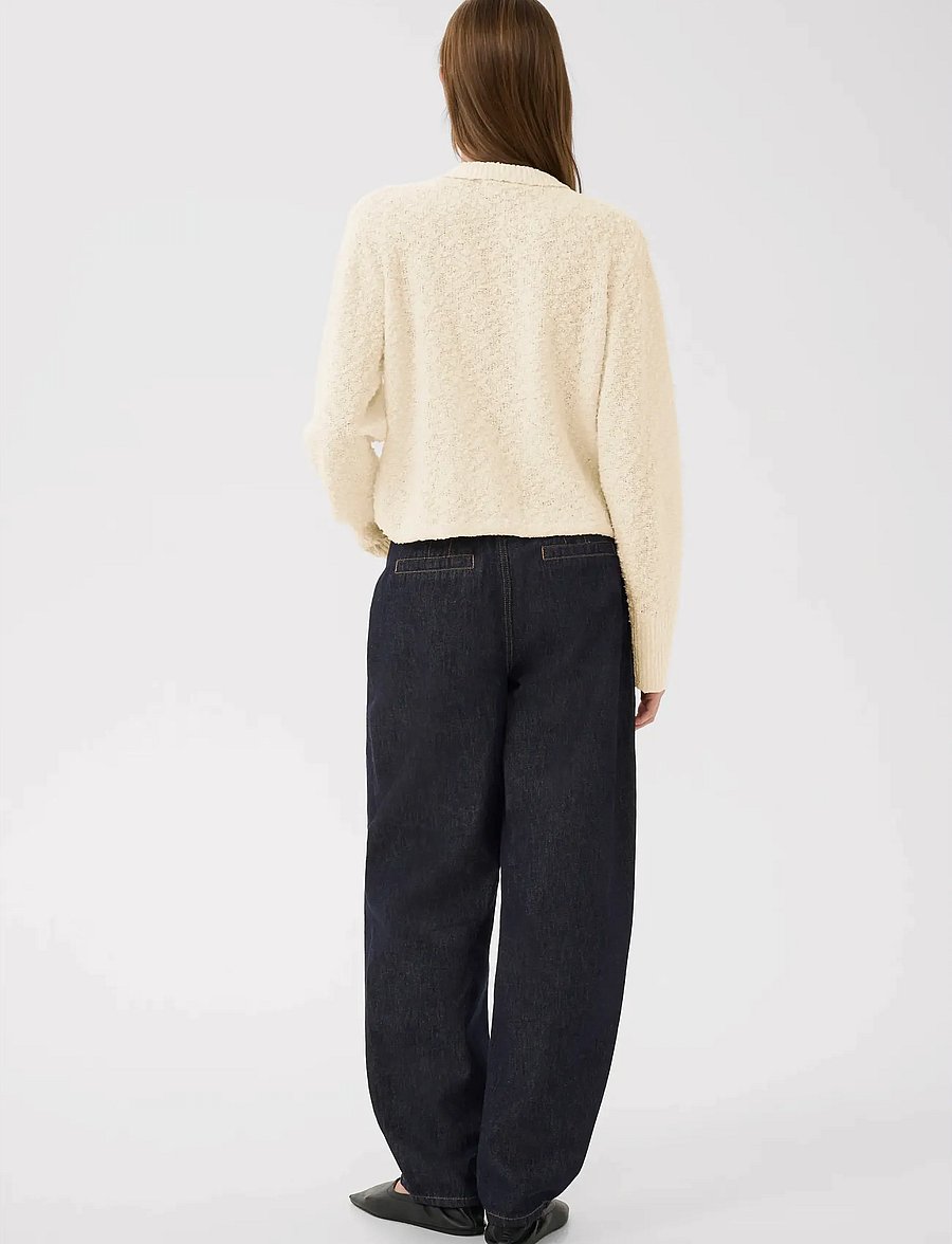 Karen By Simonsen - KBUnice Cardigan LS - cardigans - egret - 4