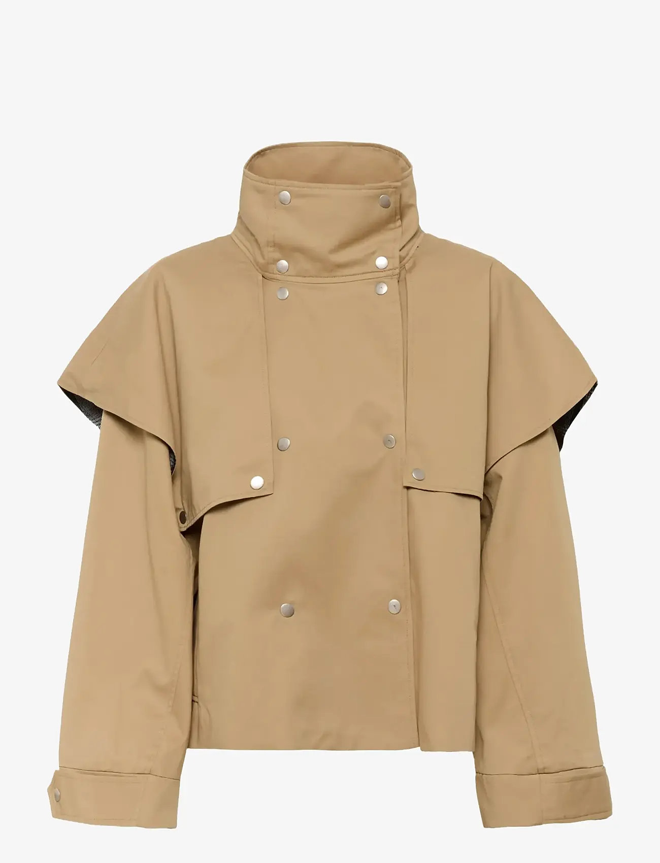 Karen By Simonsen - KBDana Short Trench jacket - frühlingsjacken - chinchilla - 1