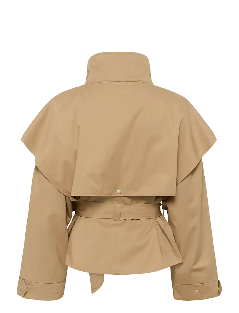 Karen By Simonsen - KBDana Short Trench jacket - frühlingsjacken - chinchilla - 2