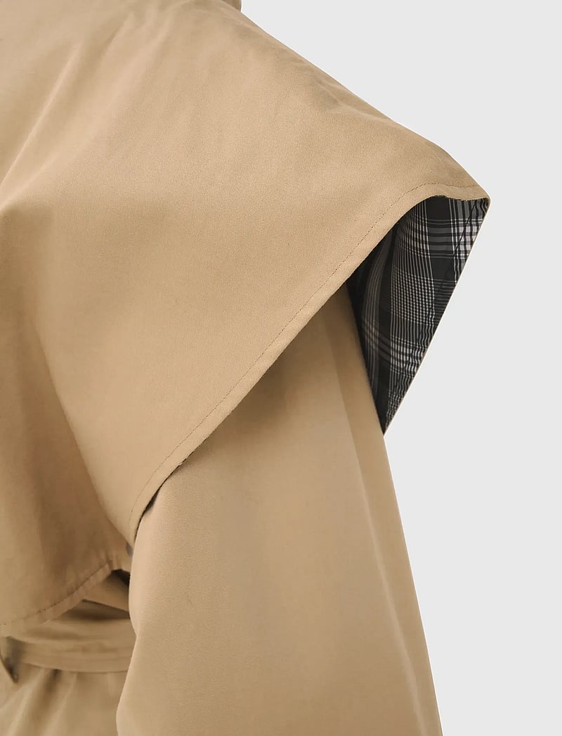 Karen By Simonsen - KBDana Short Trench jacket - kevadjoped - chinchilla - 5