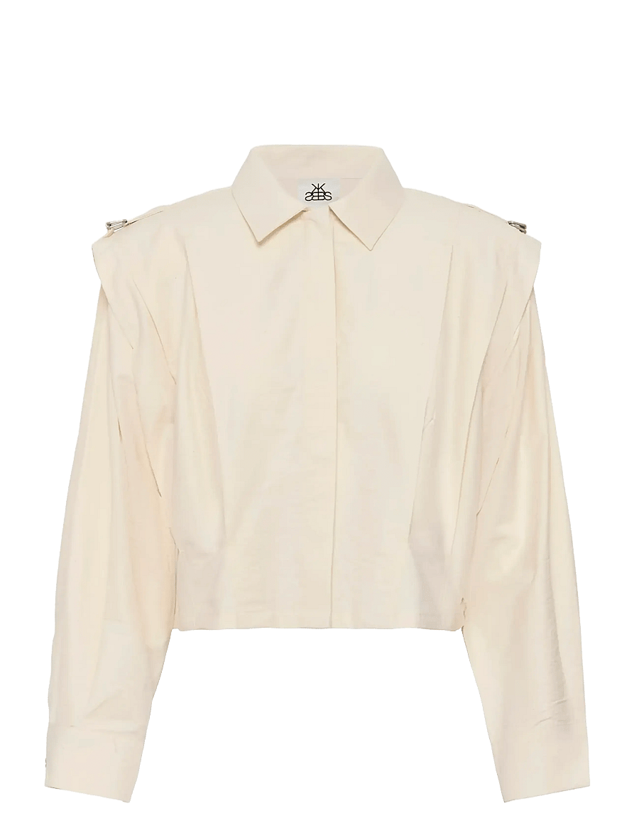 Karen By Simonsen - KBFalka Shirt - langärmlige hemden - egret - 1