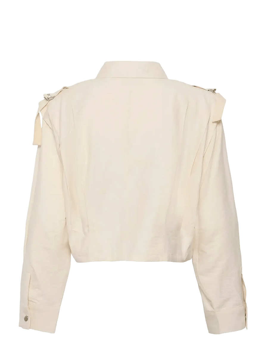 Karen By Simonsen - KBFalka Shirt - langärmlige hemden - egret - 2