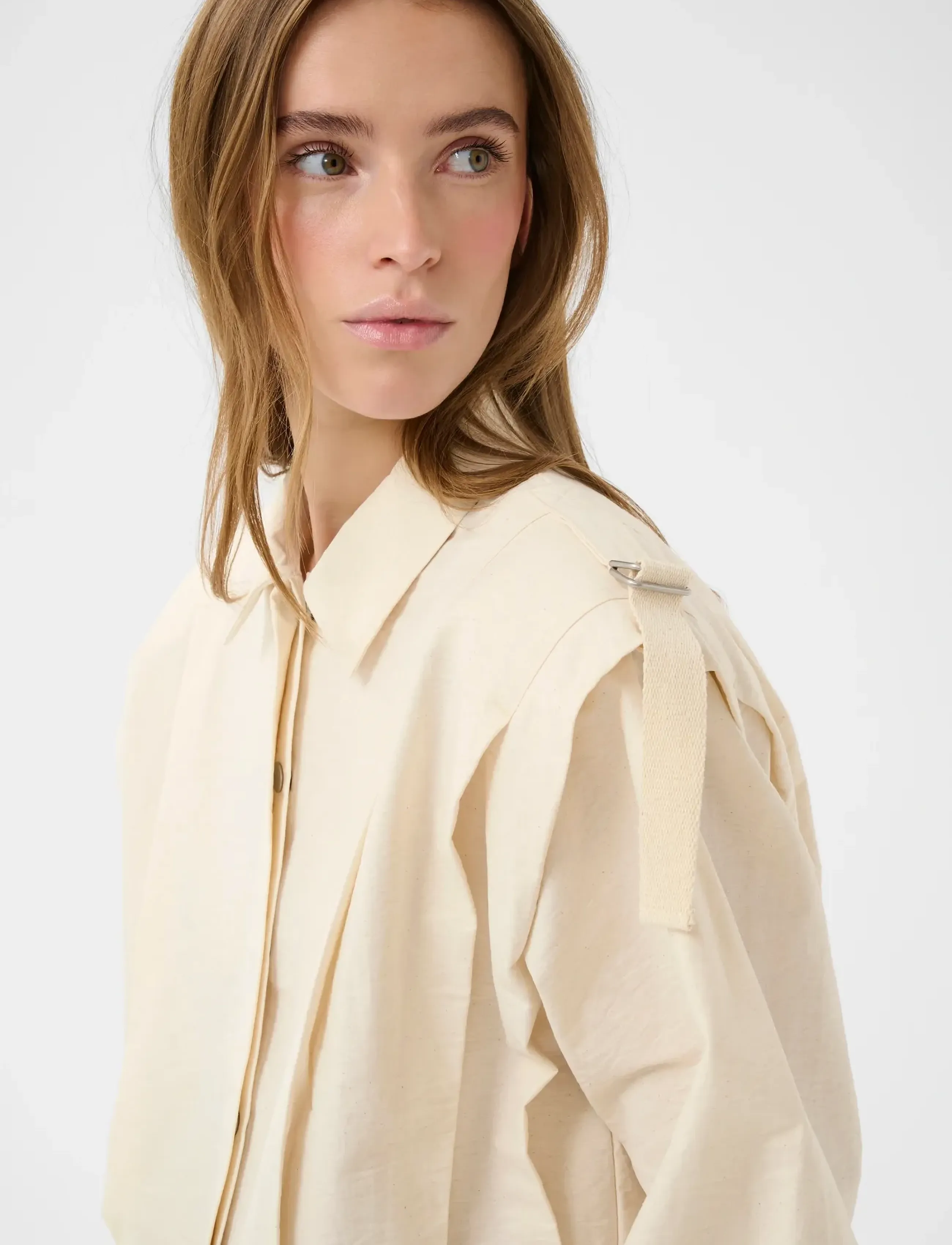 Karen By Simonsen - KBFalka Shirt - langärmlige hemden - egret - 5