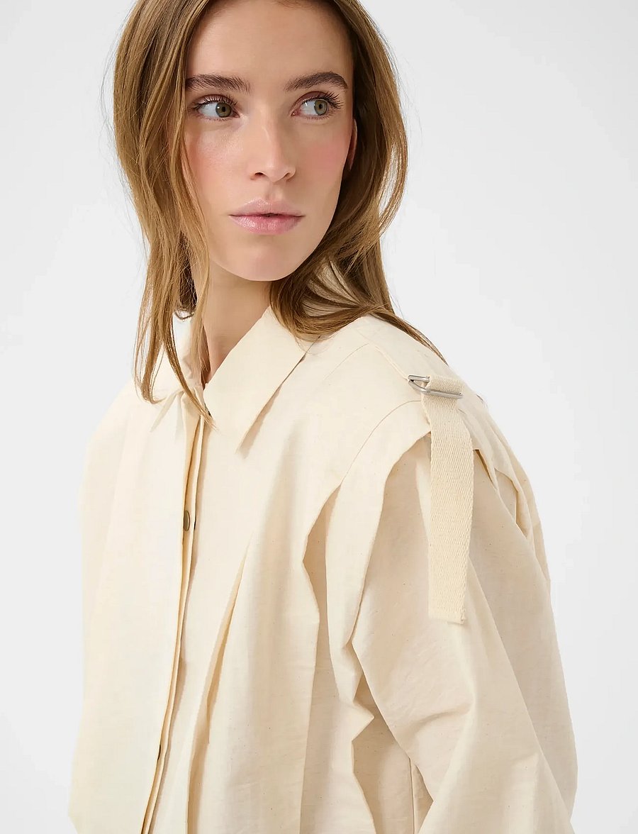 Karen By Simonsen - KBFalka Shirt - langärmlige hemden - egret - 5