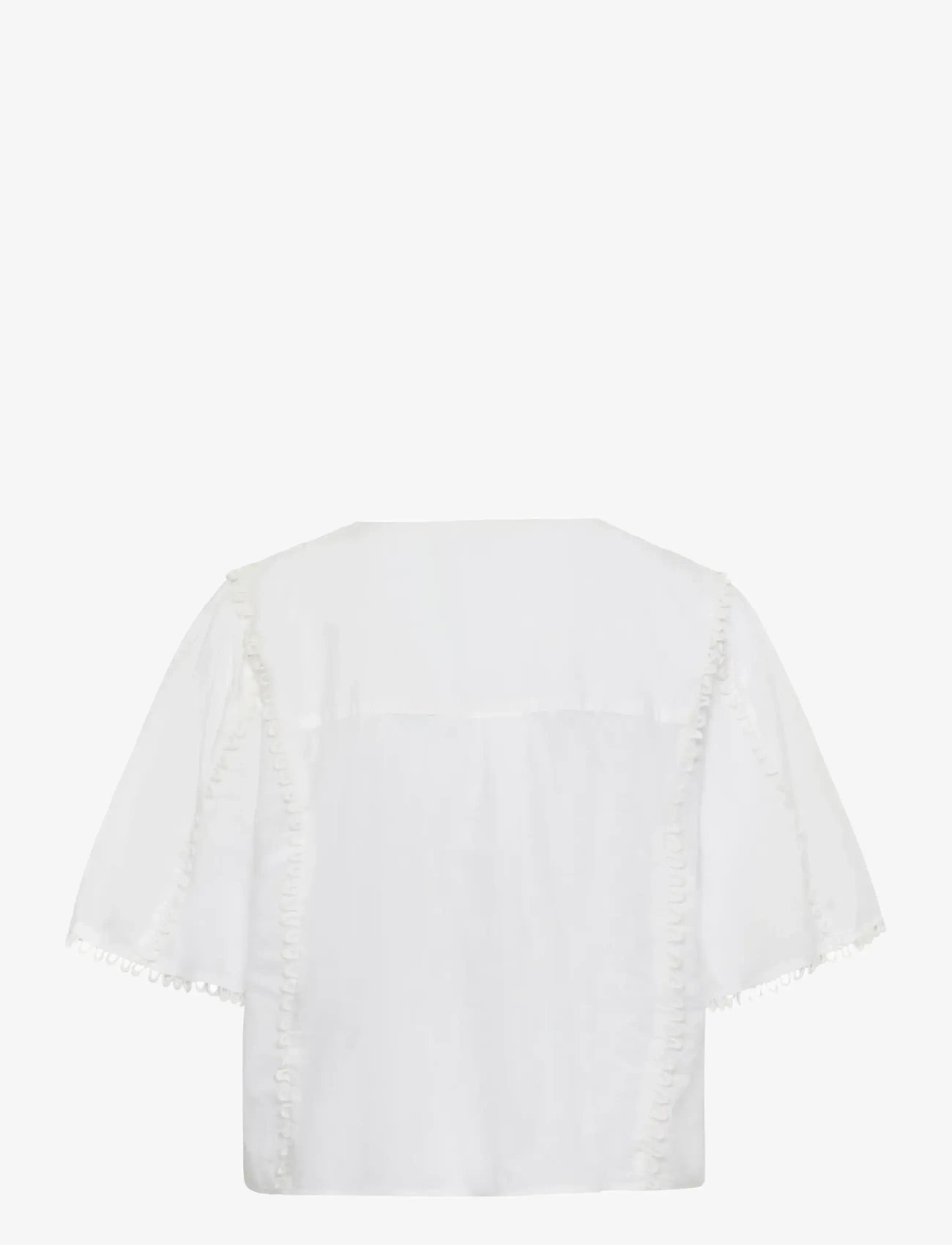 Karen By Simonsen - KBFry Blouse - kortærmede bluser - bright white - 2