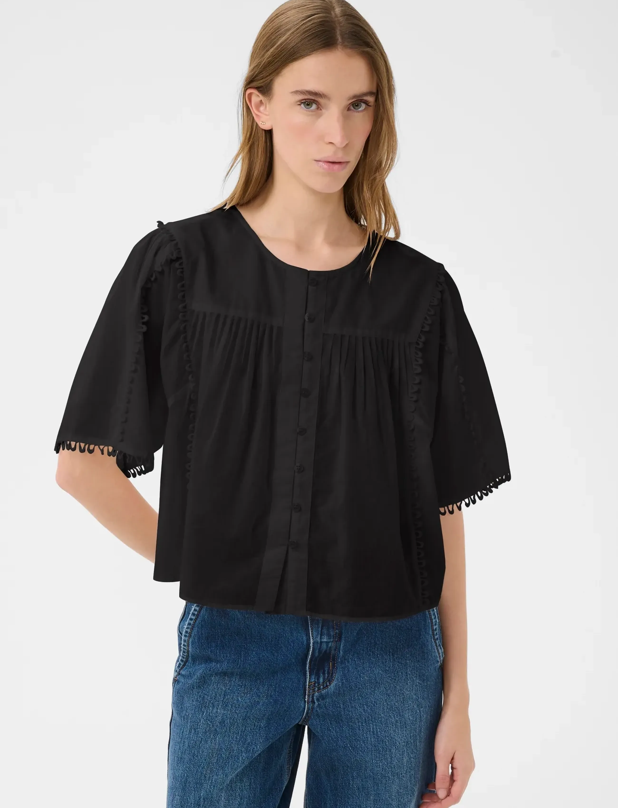 Karen By Simonsen KBFry Blouse - Fatnaður - BRIGHT WHITE / white