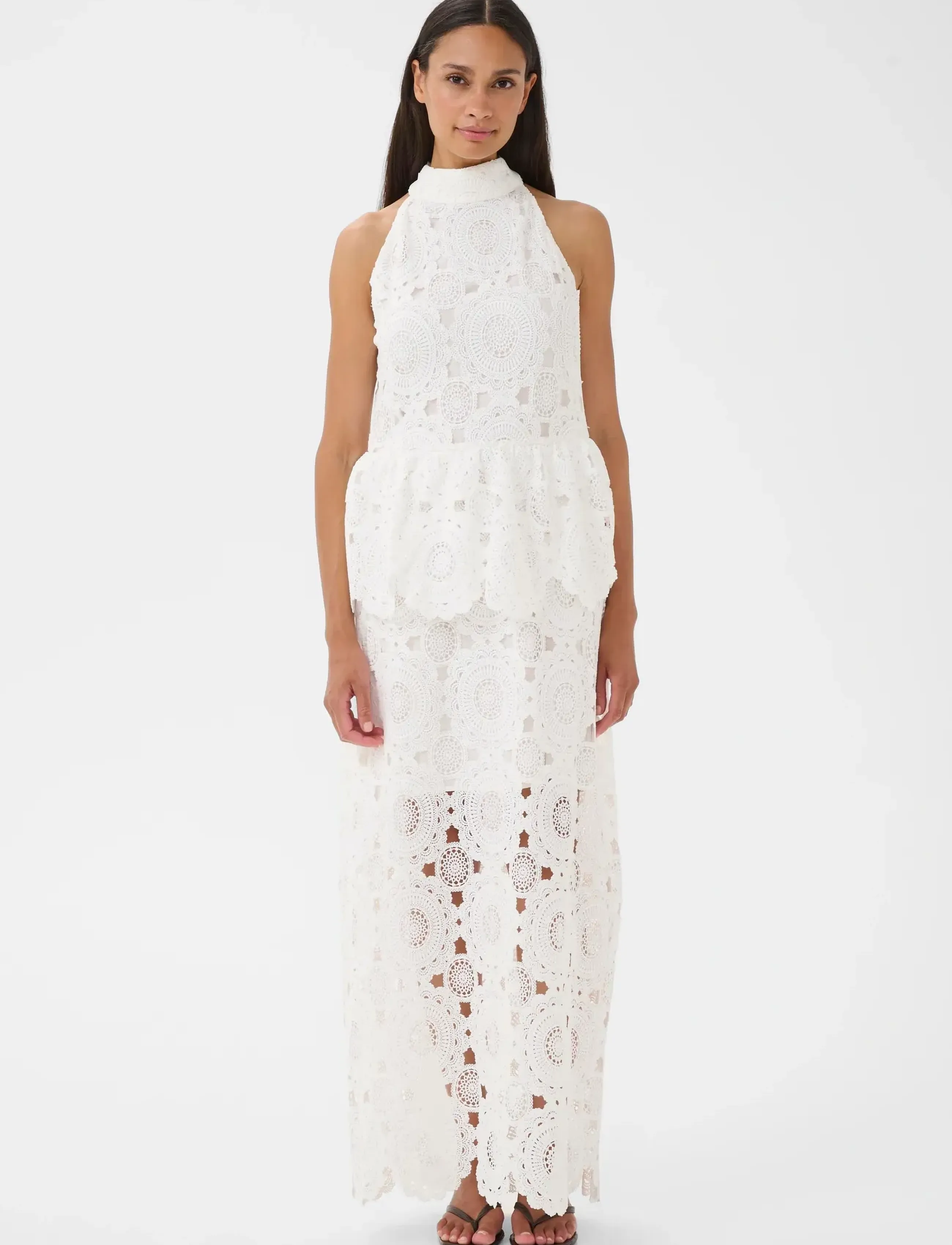Karen By Simonsen - KBFlora Dress - konfirmation - bright white - 3