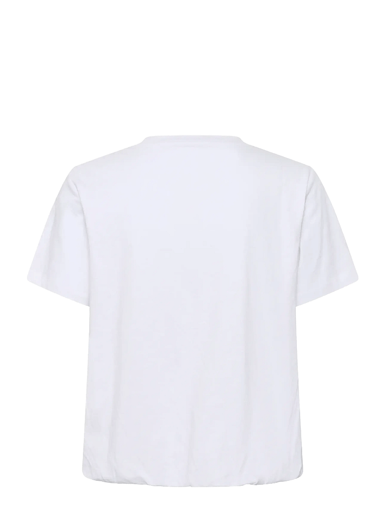 Karen By Simonsen - KBFatima Balloon Tee - t-shirts - bright white - 2