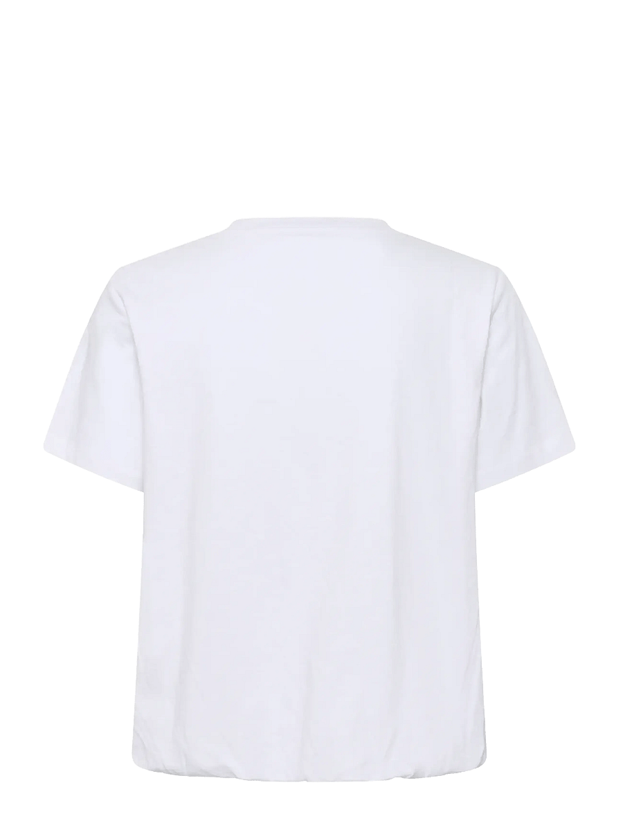Karen By Simonsen - KBFatima Balloon Tee - t-shirts - bright white - 2