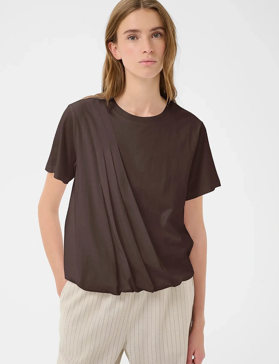 Karen By Simonsen - KBFatima Balloon Tee - t-shirts - bright white - 0