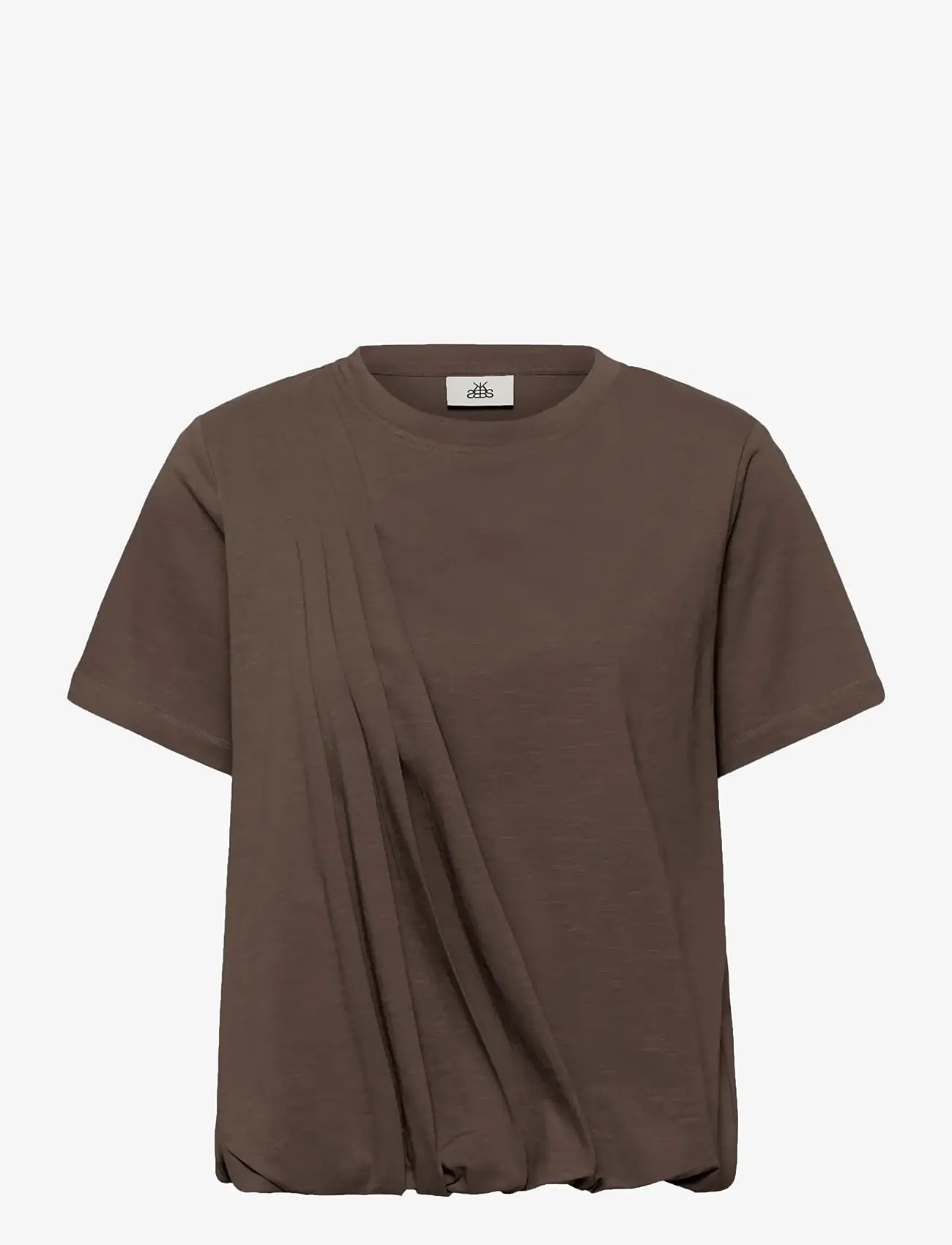 Karen By Simonsen - KBFatima Balloon Tee - t-shirts - chocolate martini - 1