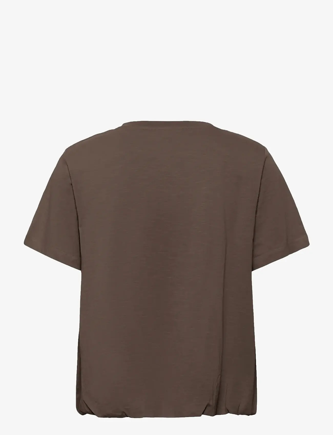Karen By Simonsen - KBFatima Balloon Tee - t-shirts - chocolate martini - 2