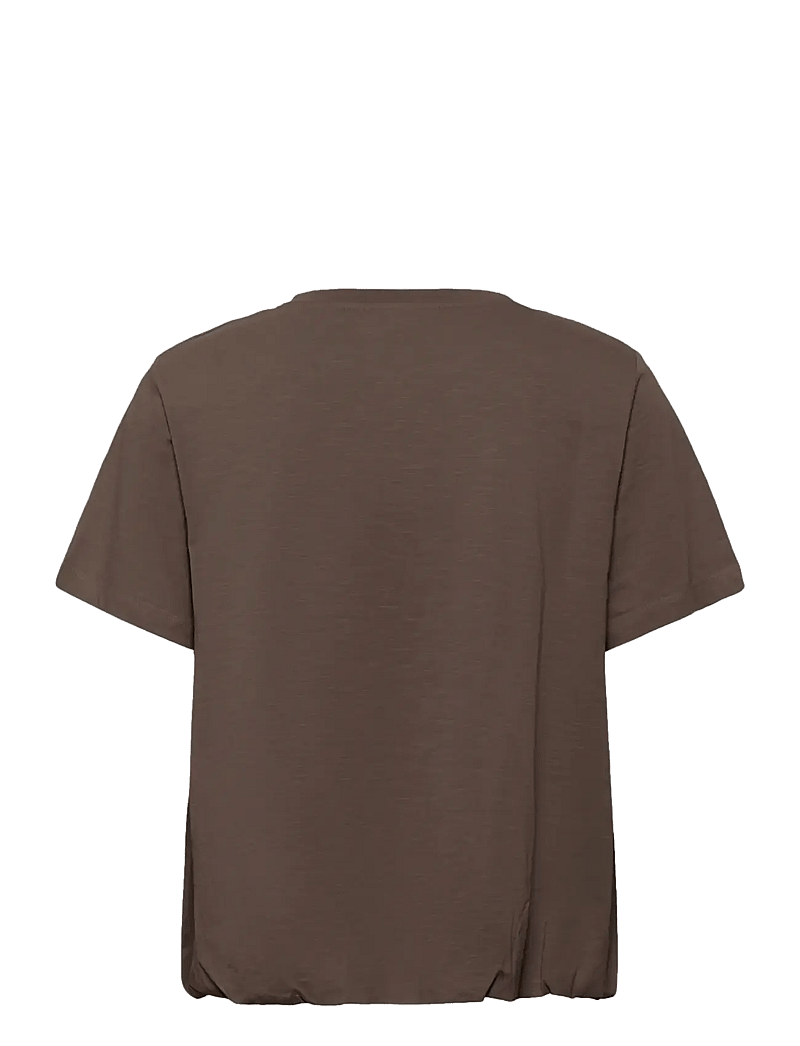 Karen By Simonsen - KBFatima Balloon Tee - t-shirts - chocolate martini - 2