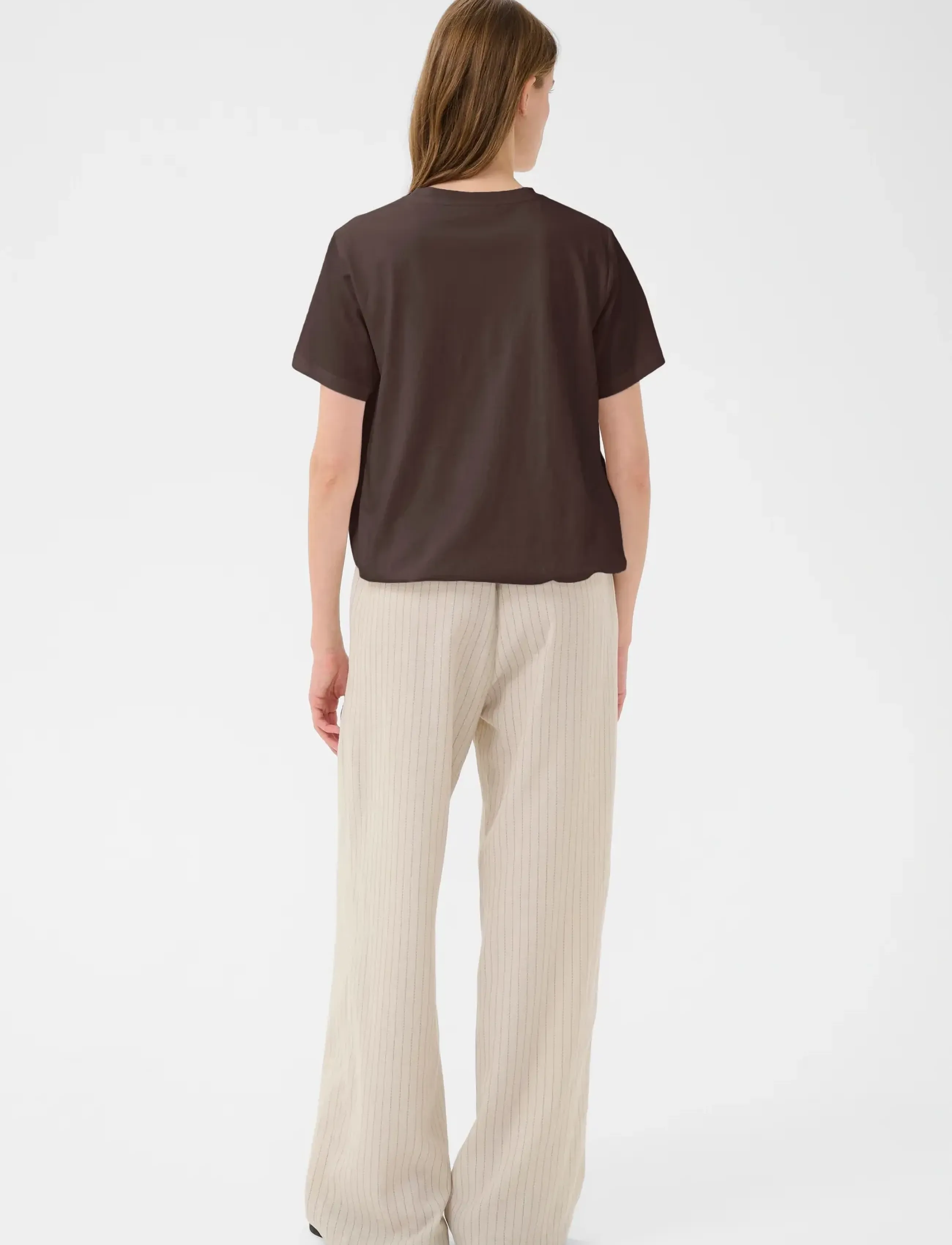Karen By Simonsen - KBFatima Balloon Tee - t-shirts - chocolate martini - 4