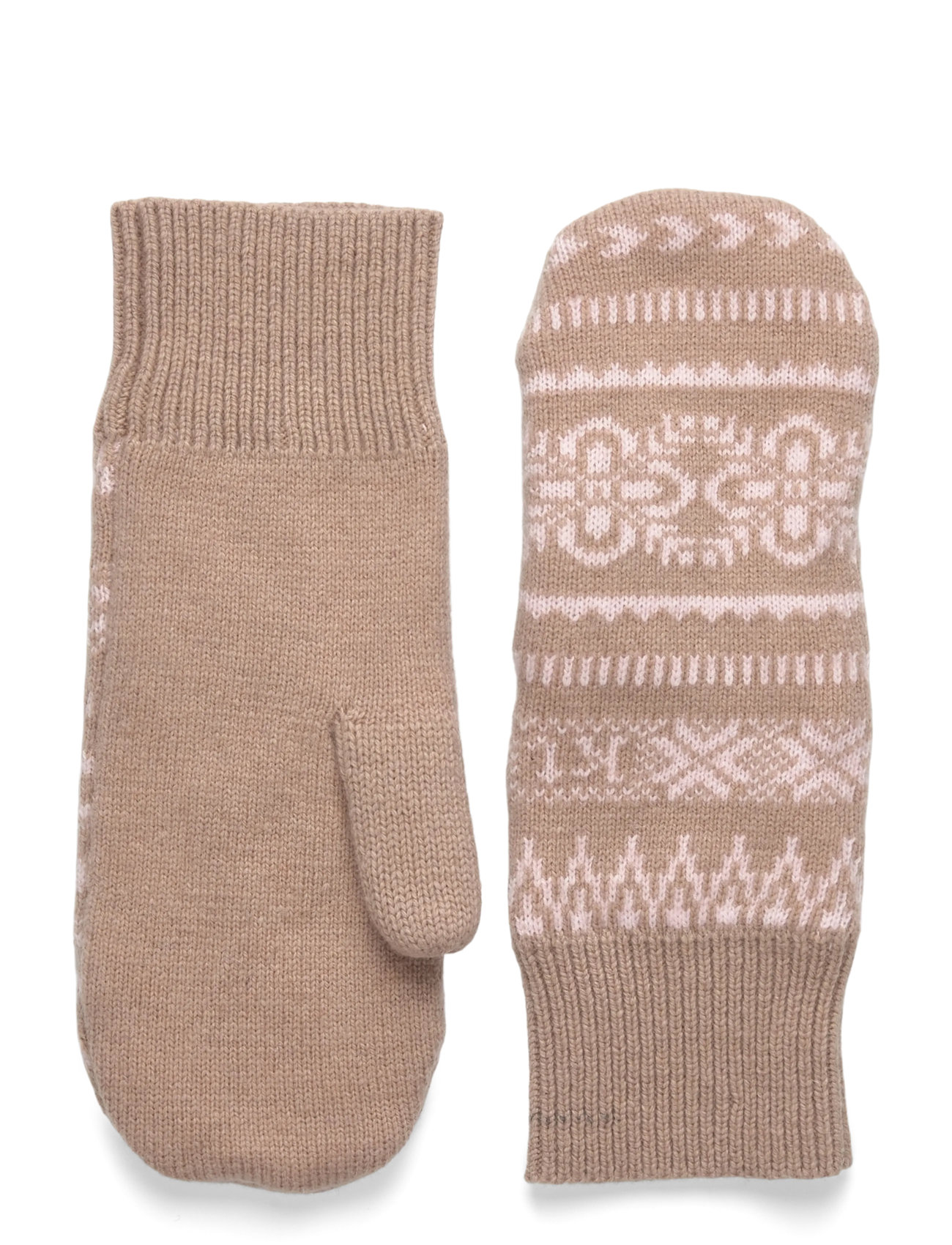 Kari Traa Selma Knit Mittens - Beige - 6 1
