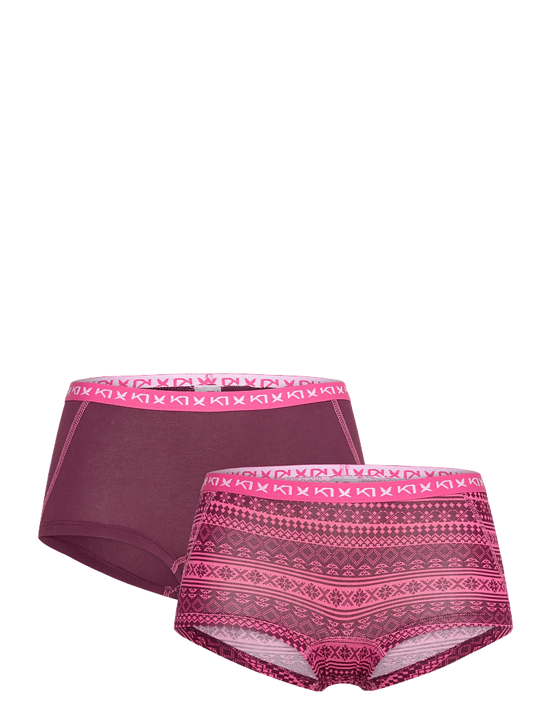 Kari Traa - TINA HIPSTER 2PK - undertøj - wine - 0