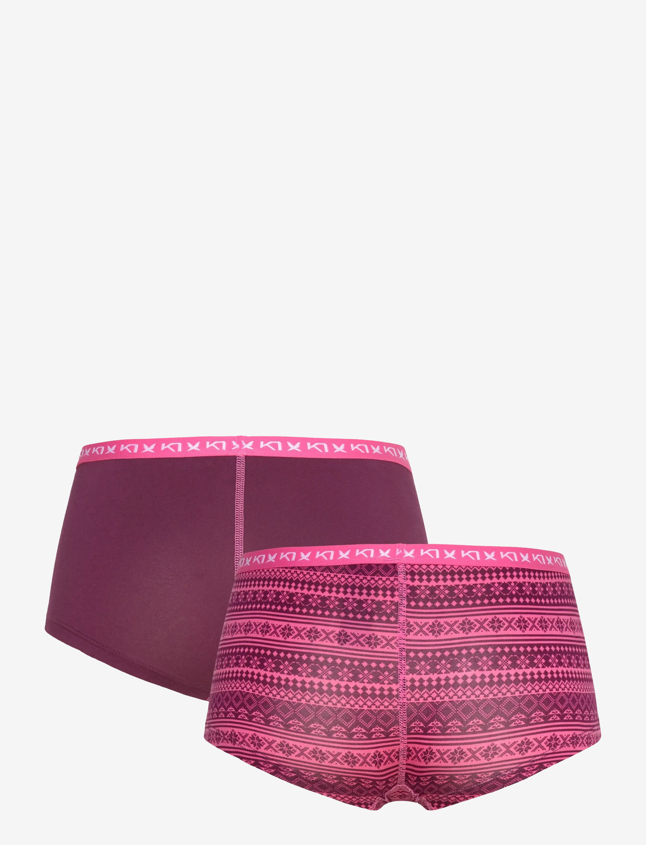 Kari Traa - TINA HIPSTER 2PK - undertøj - wine - 2