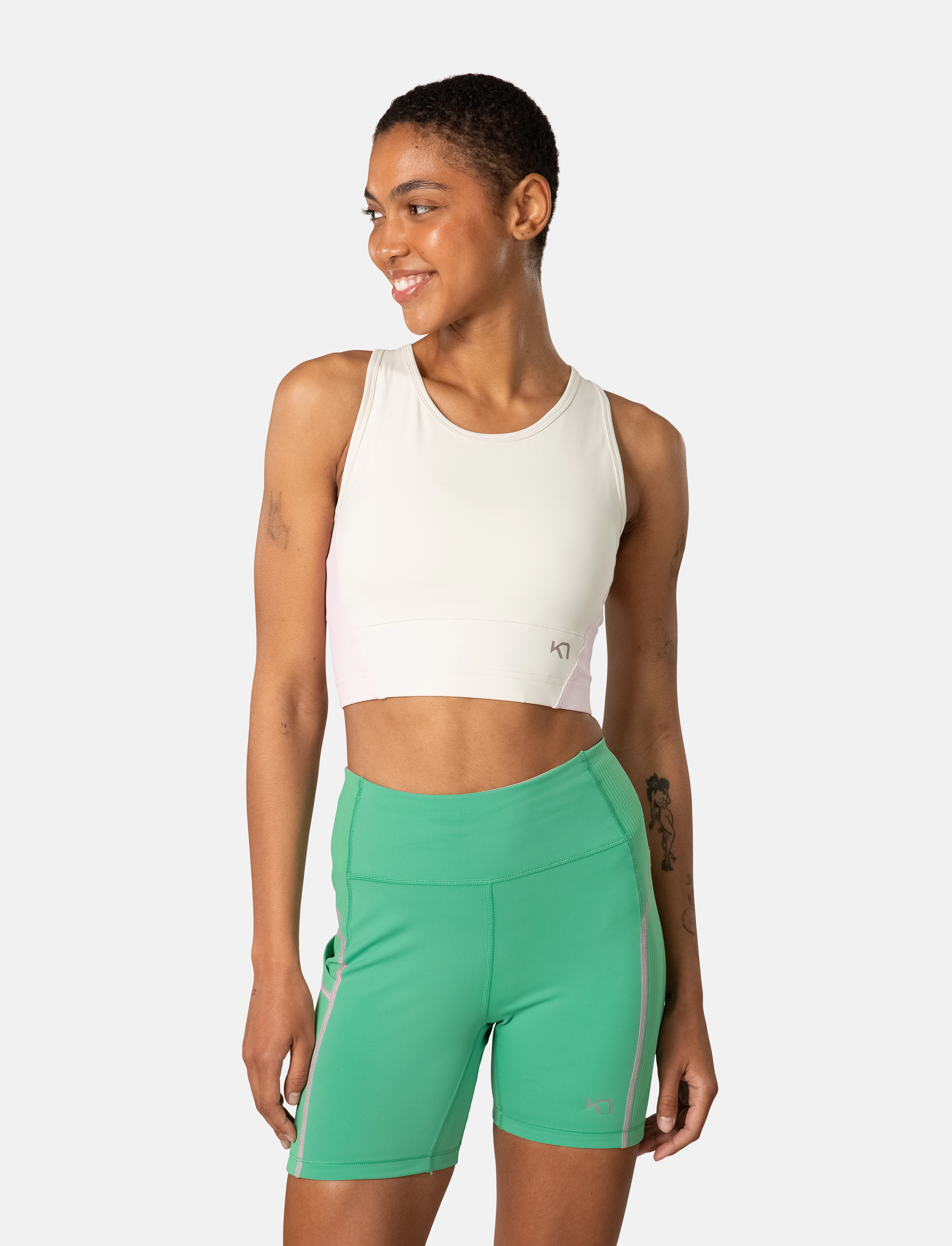 Kari Traa Linnea Sports Top, XL, Sport Crop Oberteile, Beige - Sleeveless Frauen