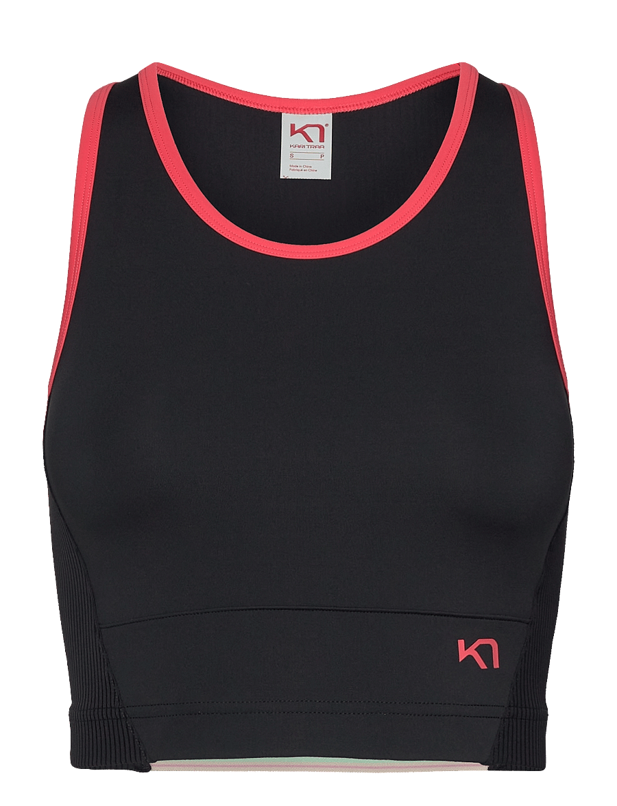 Kari Traa - LINNEA SPORTS TOP - crop tops - black - 1