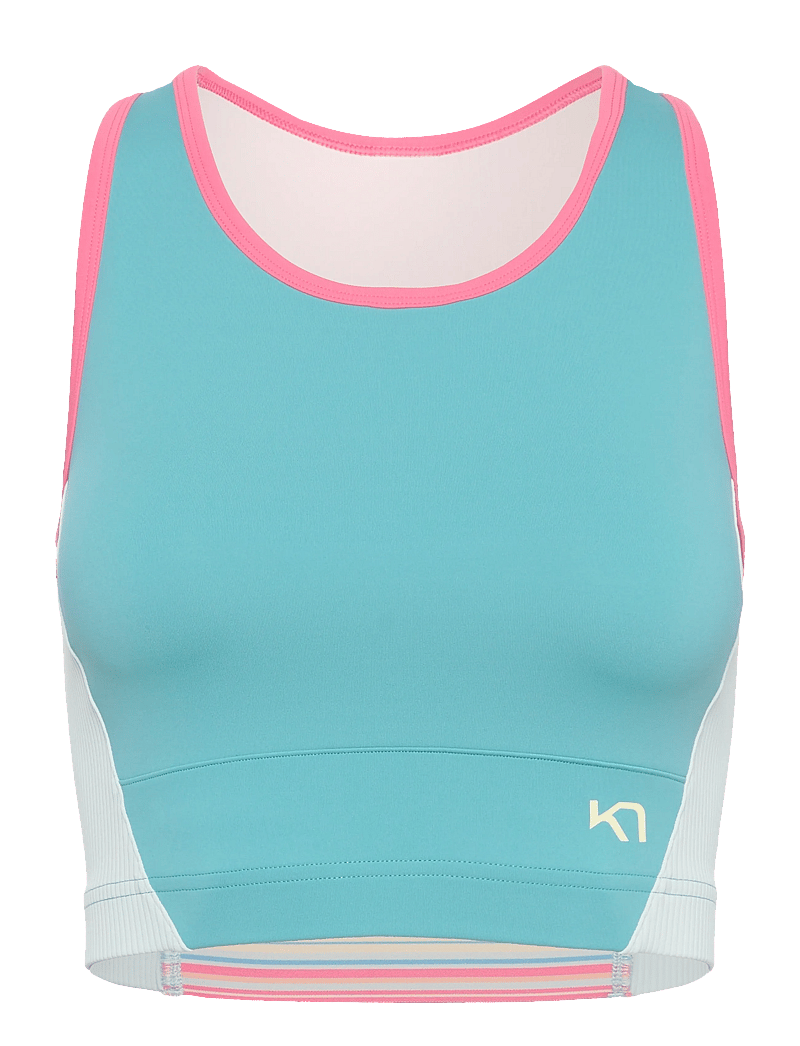 Kari Traa - LINNEA SPORTS TOP - crop tops - lagon - 0