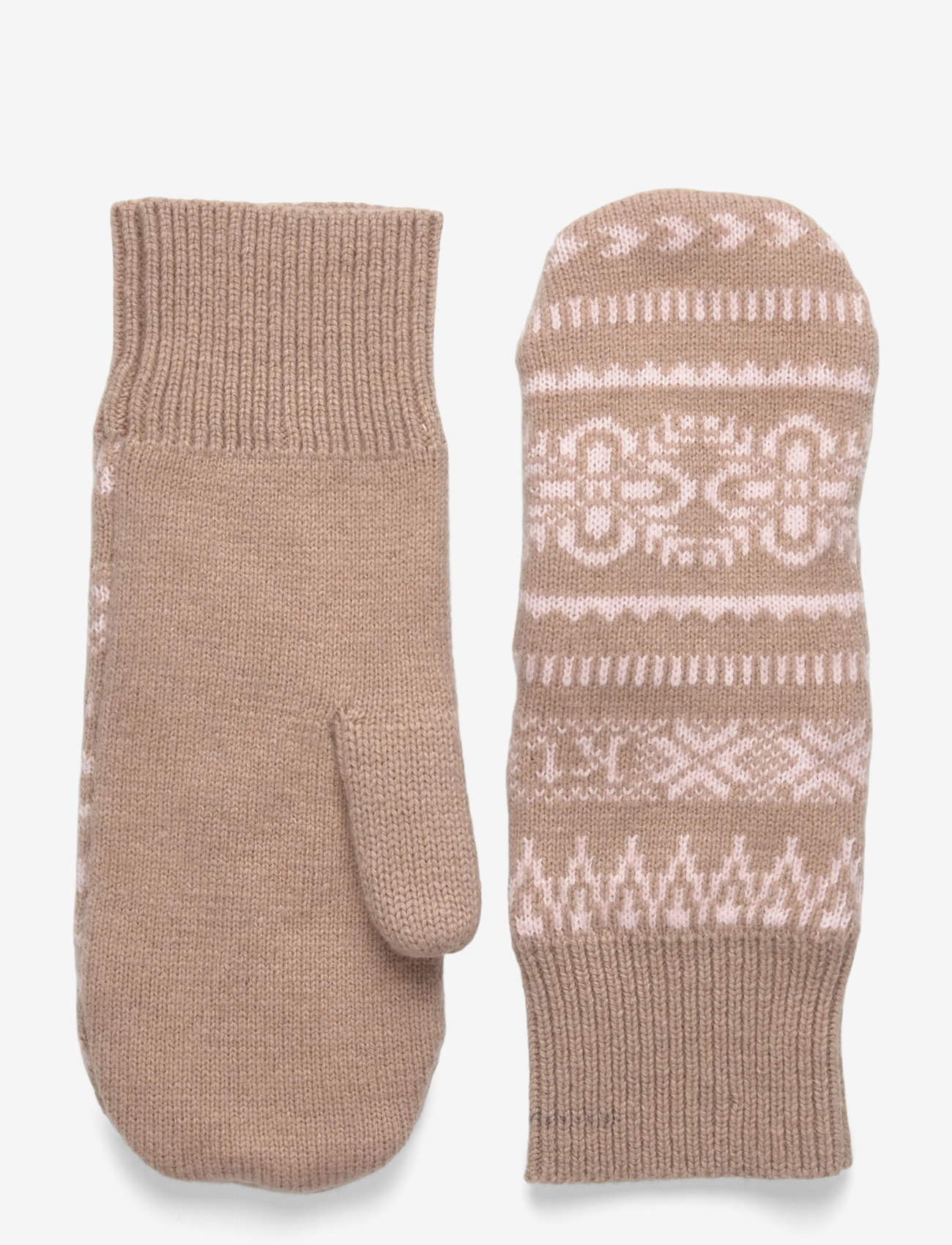 Kari Traa - SELMA KNIT MITTENS - pöidlakindad - mocha - 0
