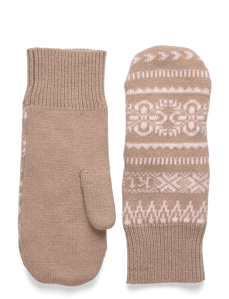 Kari Traa - SELMA KNIT MITTENS - pöidlakindad - mocha - 0