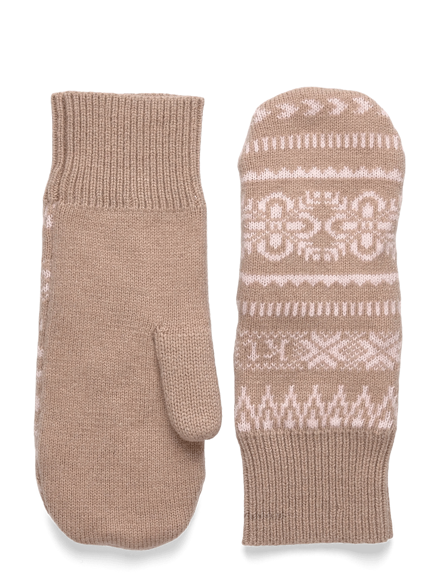 Kari Traa - SELMA KNIT MITTENS - tumvantar - mocha - 0