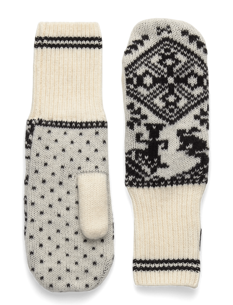 Kari Traa - SAGA KNIT MITTENS - tommelhanske - nwhite - 0