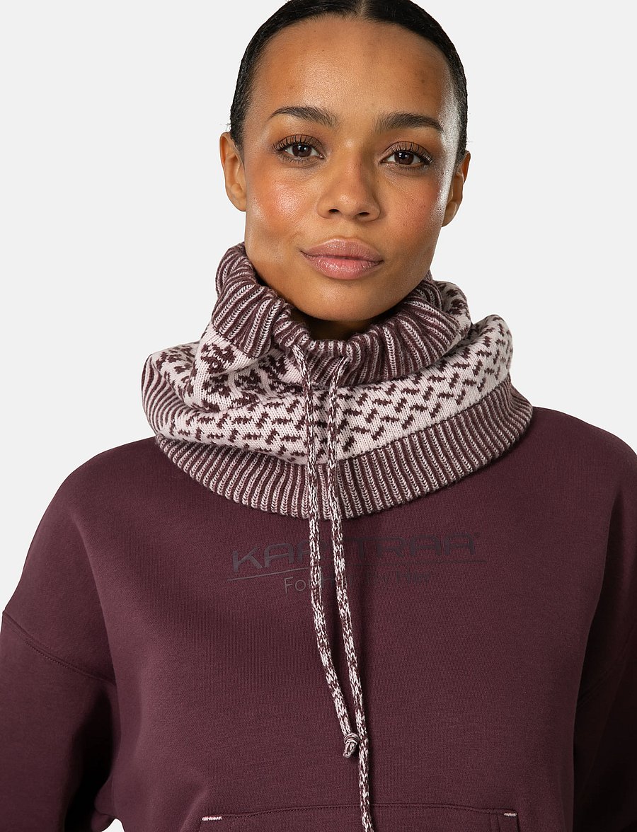 Kari Traa - SMEKKER KNIT TUBE - halstørklæder & halsvarmere - cocoa - 0