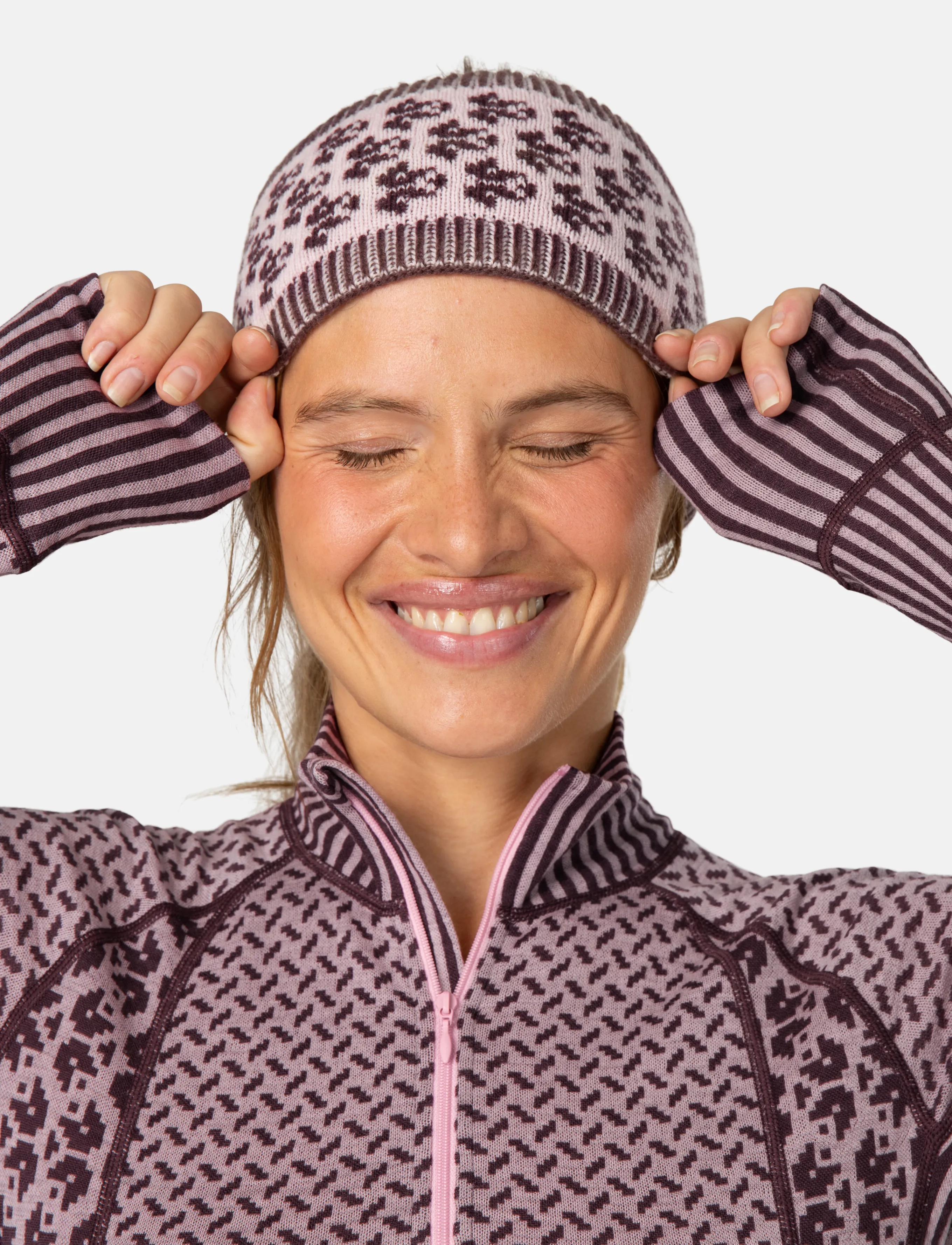 Kari Traa - SMEKKER KNIT HEADBAND - stirnbänder - cocoa - 0
