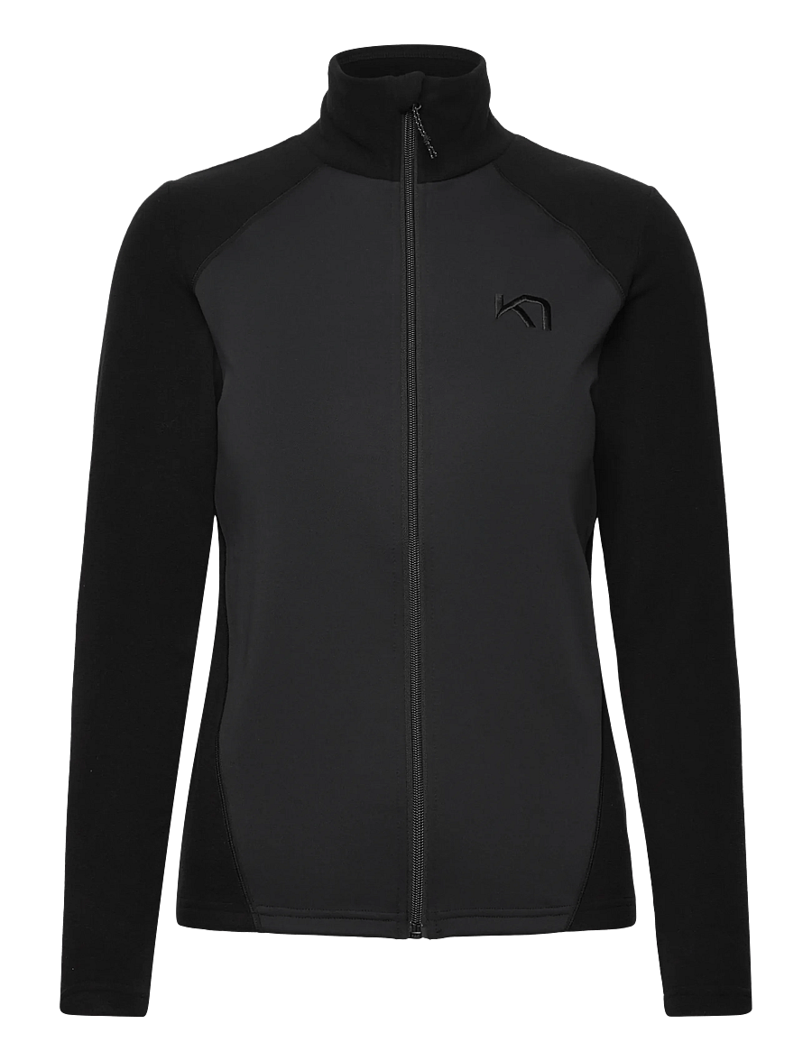 Kari Traa - KARI F/Z FLEECE - tops - black - 0