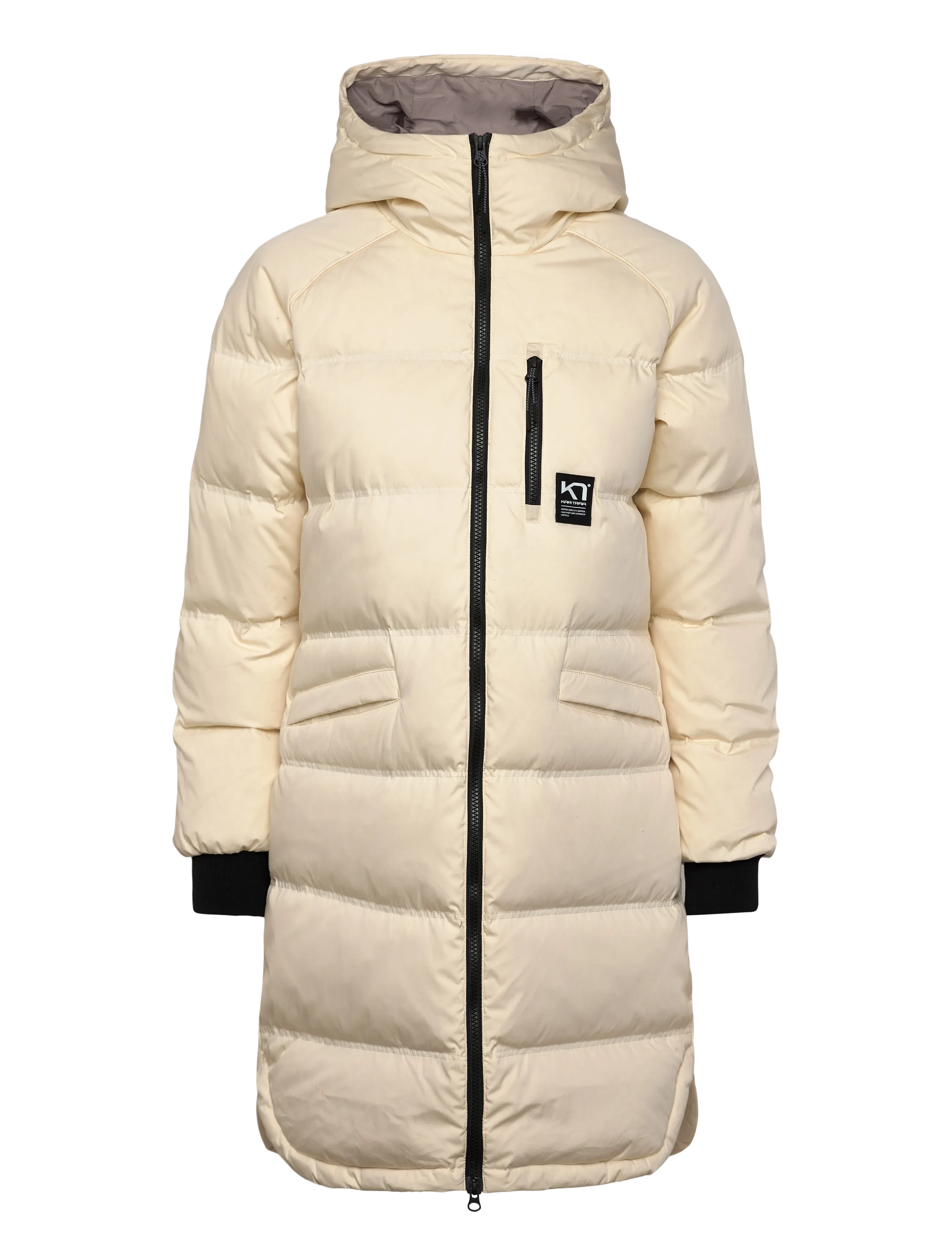 Kari Traa Rongve Parka, Kvinder, Polstret Parka, Cream, Str: S