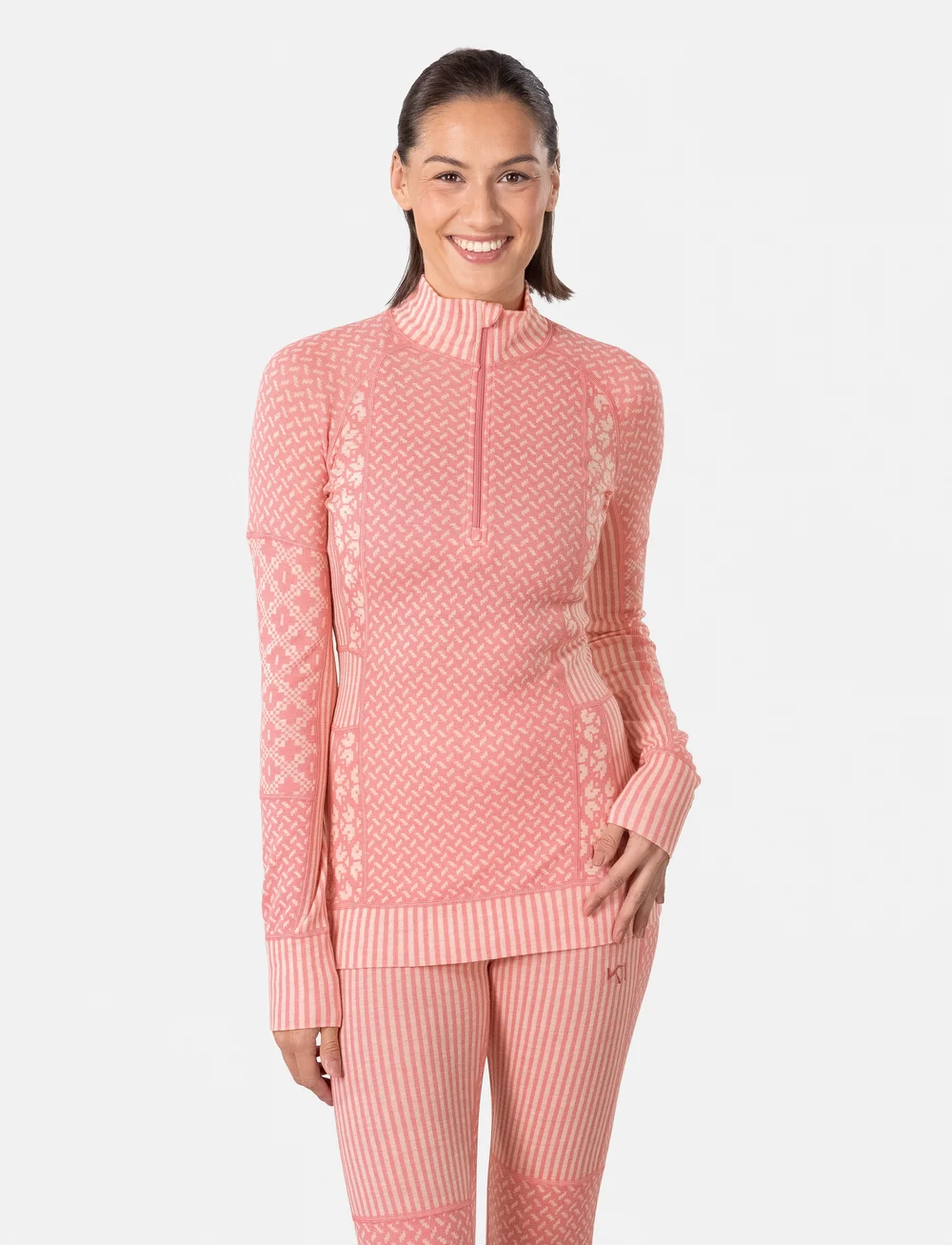 Kari Traa - SMEKKER H/Z - base layer tops - pastel dusty pink - 0