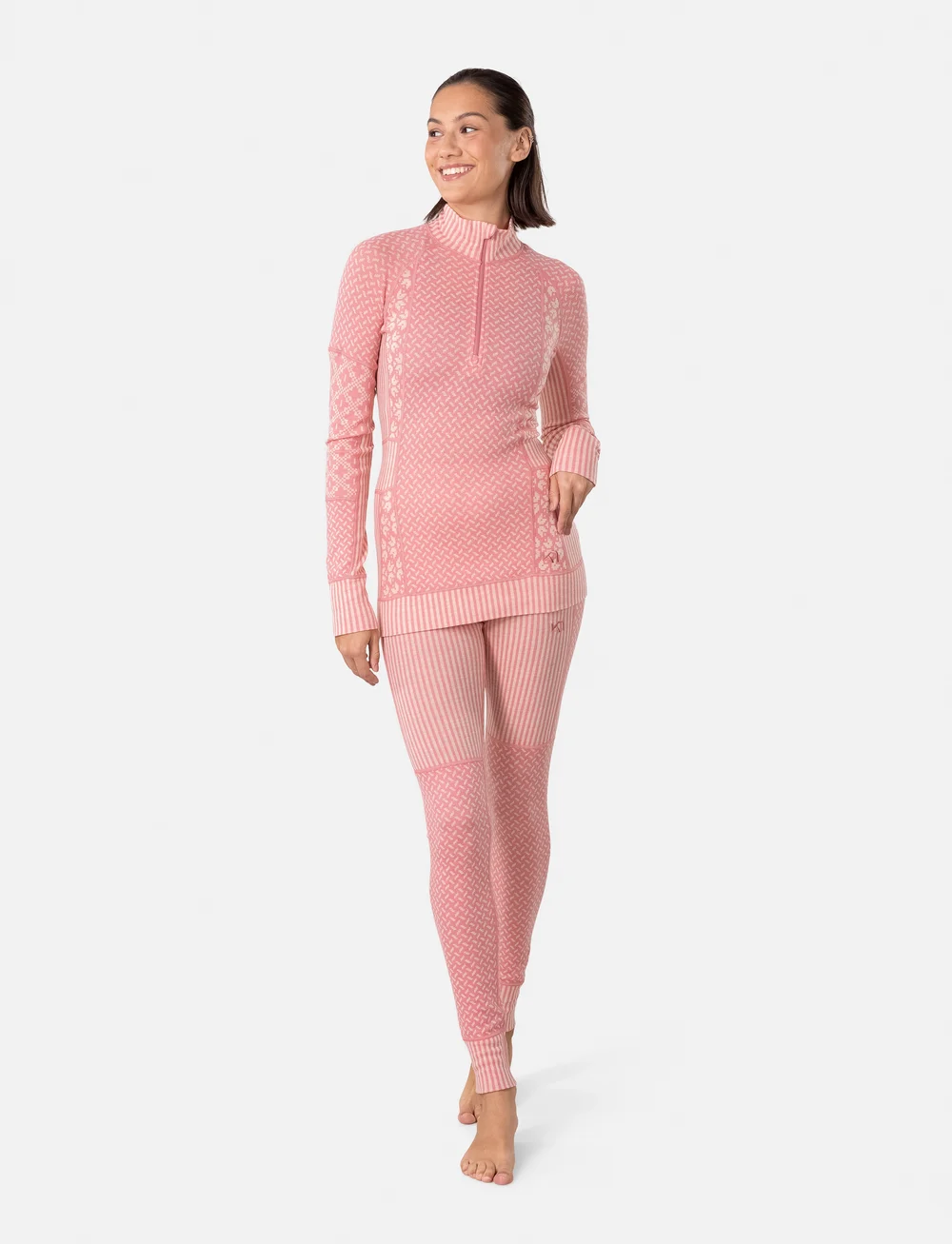 Kari Traa - SMEKKER H/Z - base layer tops - pastel dusty pink - 4