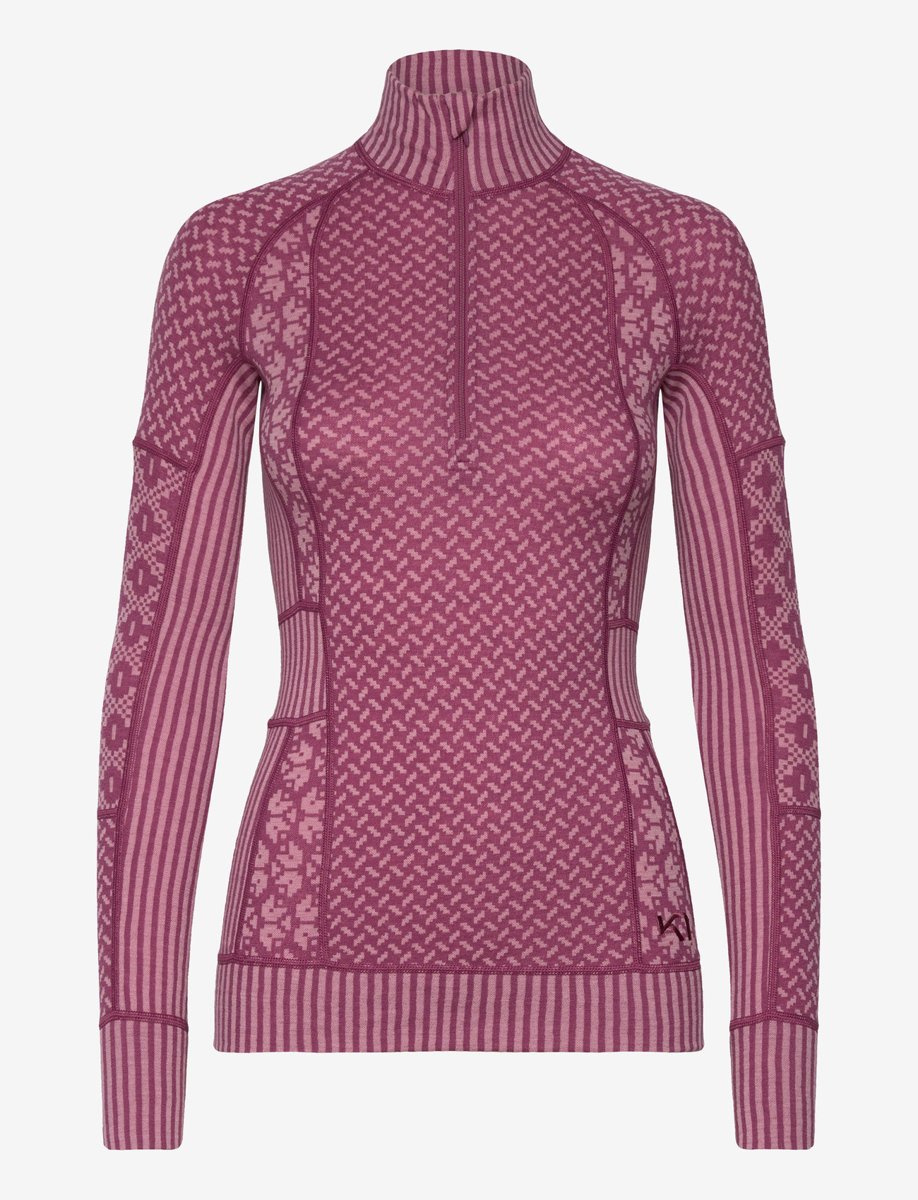 Kari Traa - SMEKKER H/Z - termoundertrøjer - plum - 1