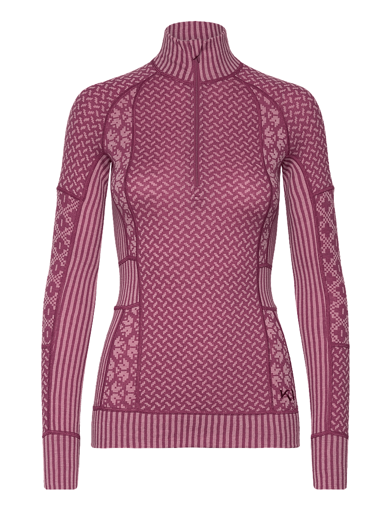 Kari Traa - SMEKKER H/Z - termoundertrøjer - plum - 1