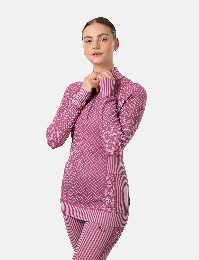 Kari Traa - SMEKKER H/Z - termoundertrøjer - plum - 0
