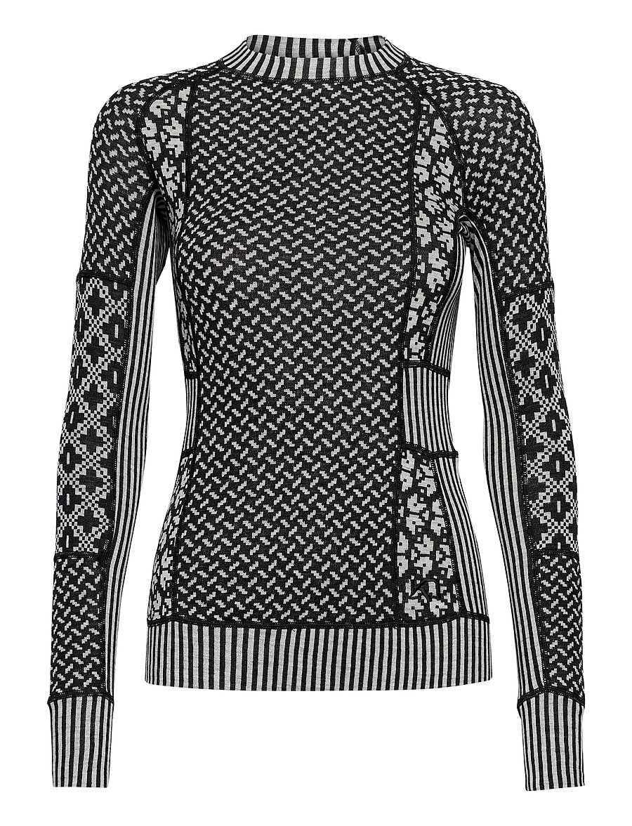 Kari Traa - SMEKKER LS - aluskihina kantavad alussärgid - black - 1