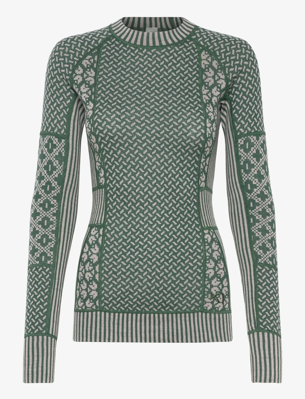 Kari Traa - SMEKKER LS - termoundertrøjer - thyme - 0