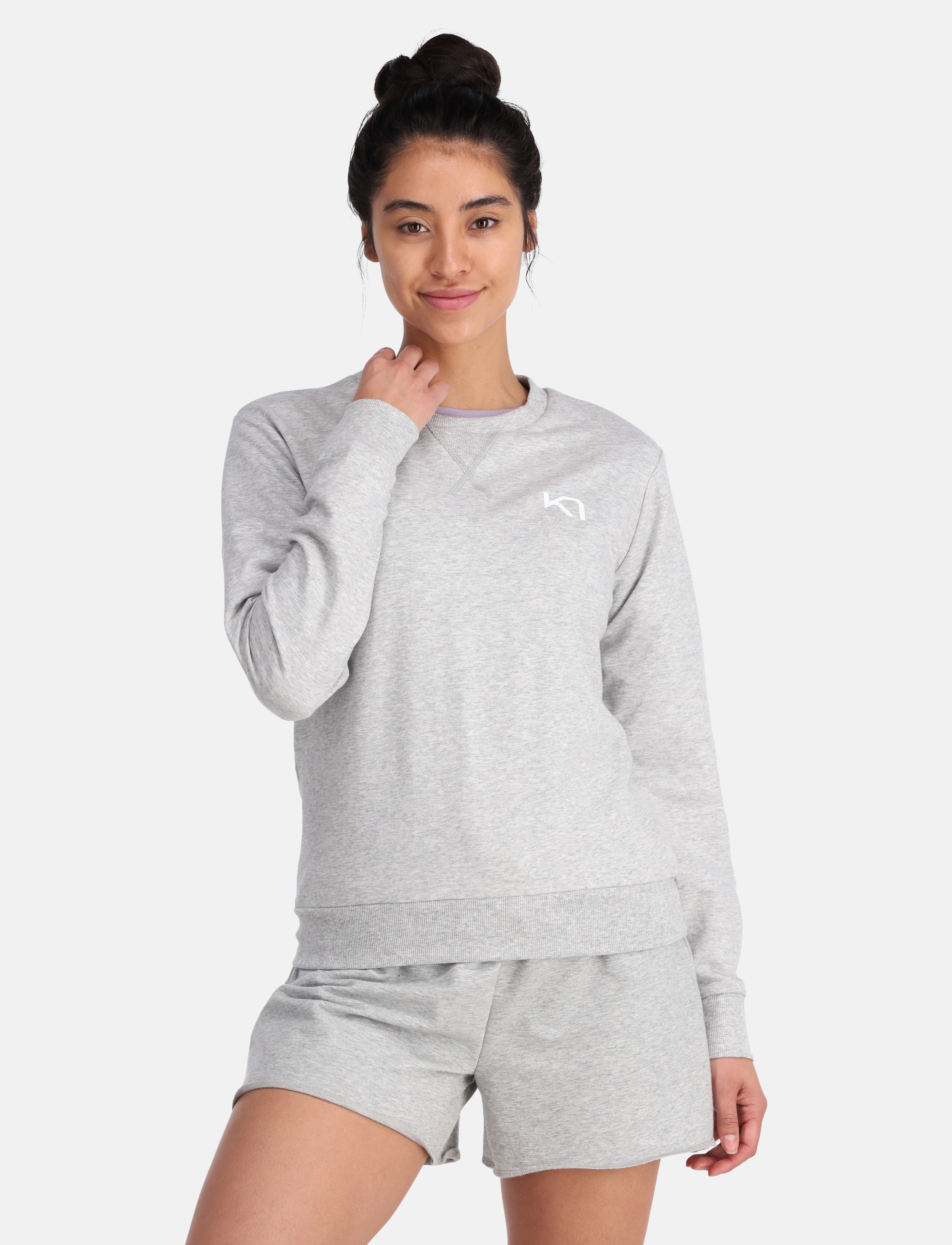 Kari Traa Kari Crew, L, Grey, Sweatshirts & Hættetrøjer > Sweatshirts, Dame