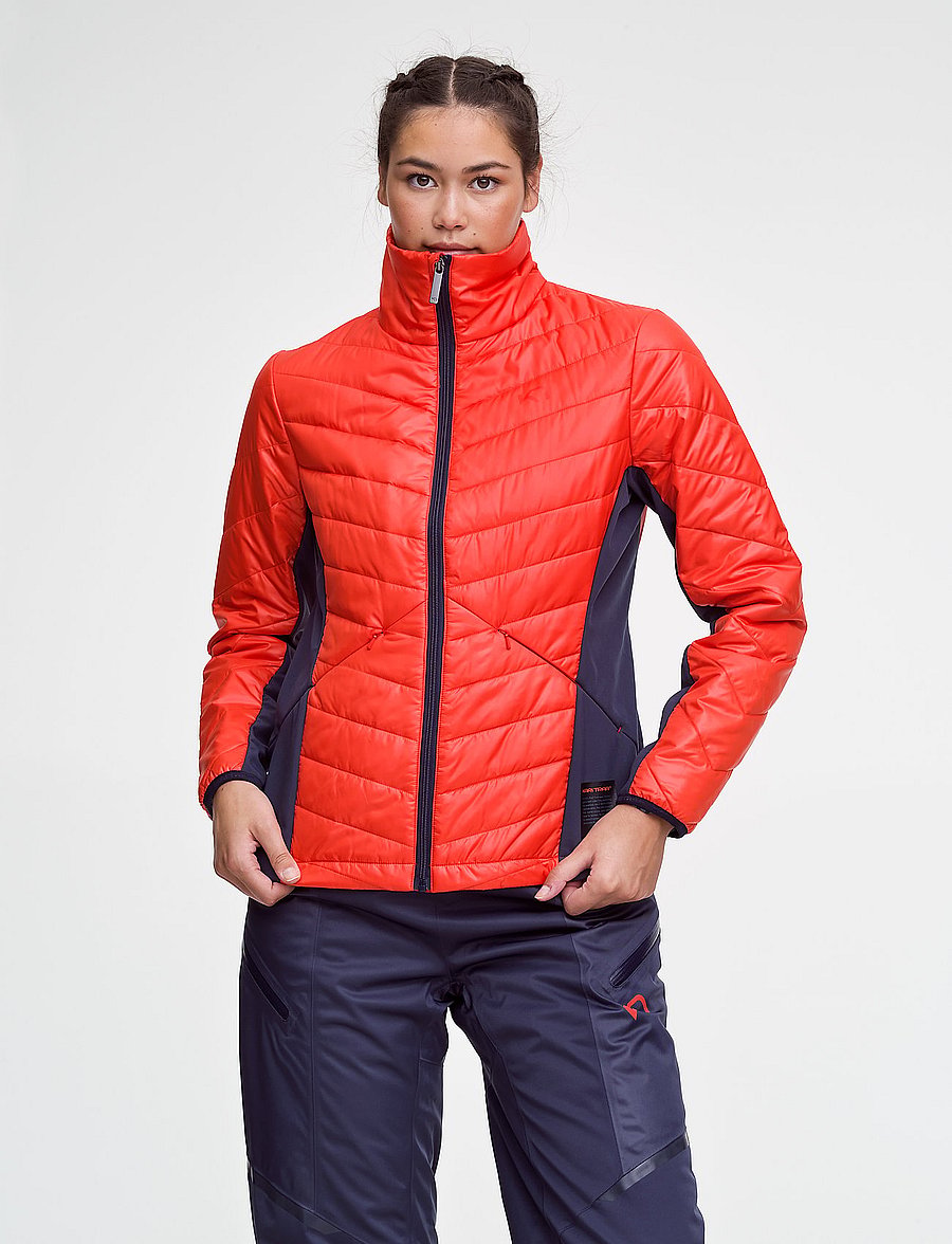 Kari Traa - VOSS MIDLAYER JACKET - ski-kleidung - flame - 0