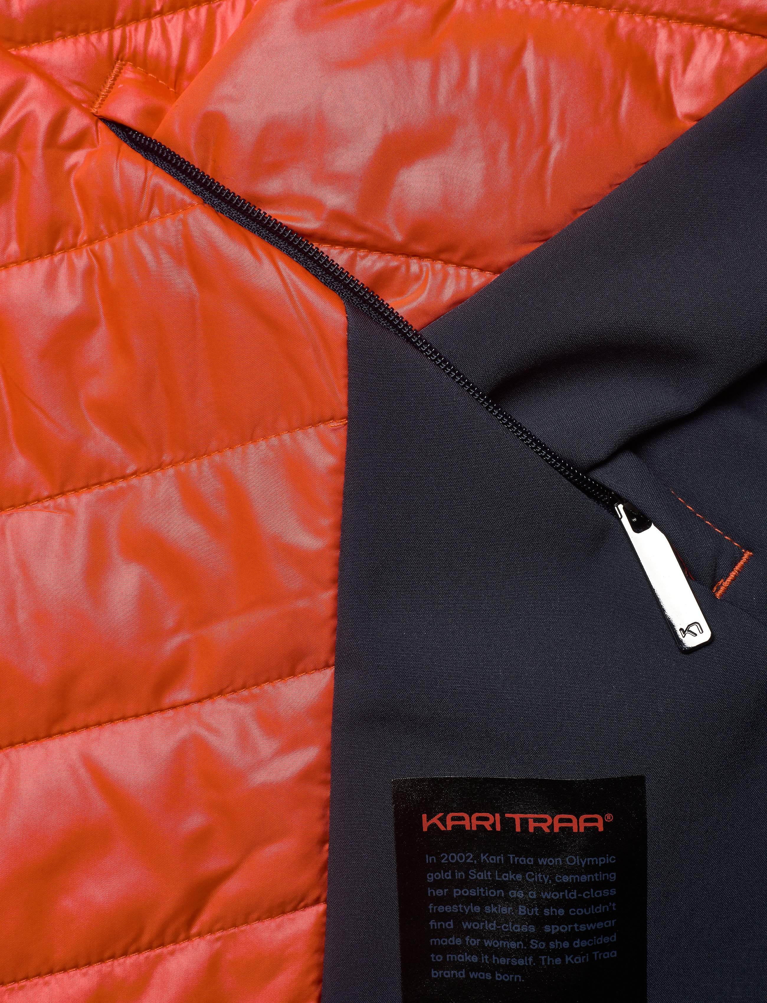 Kari Traa - VOSS MIDLAYER JACKET - skijacken - flame - 5