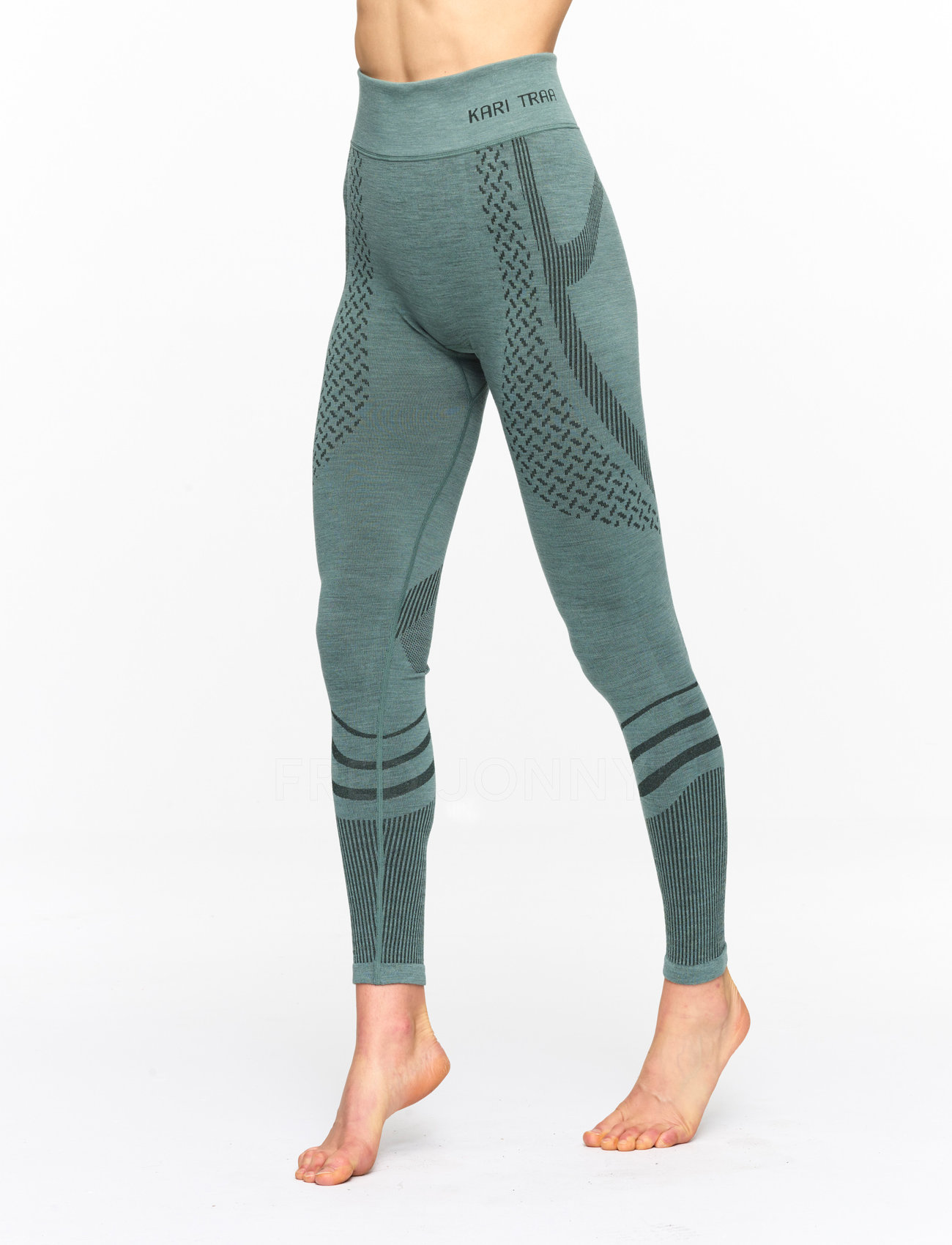 Kari Traa - OLINE PANTS - spodnie termoaktywne - dusty midtone green - 0
