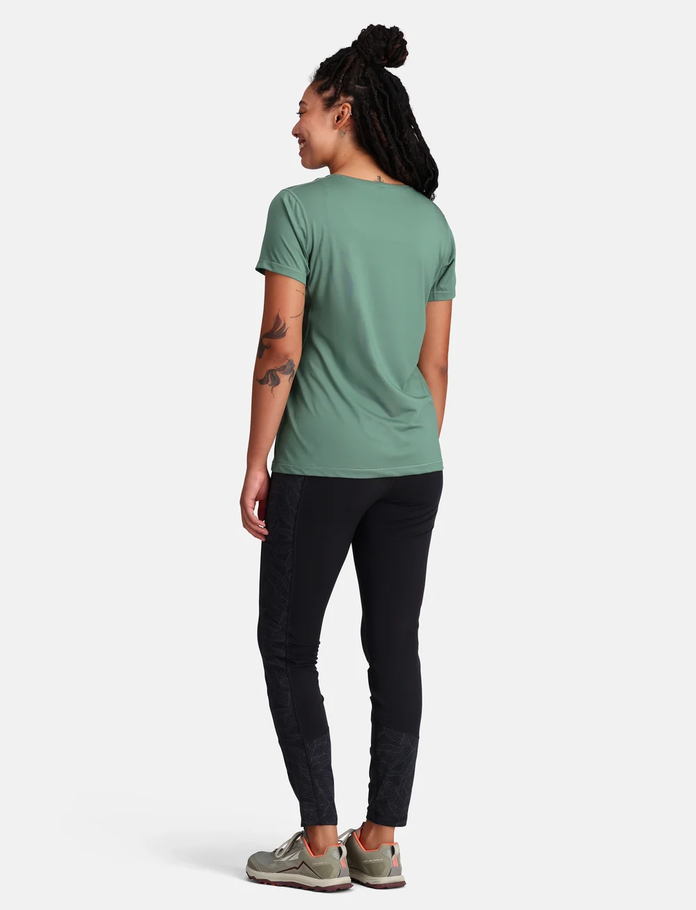 Kari Traa - NORA 2.0 TEE - t-shirts - dusty midtone green - 5