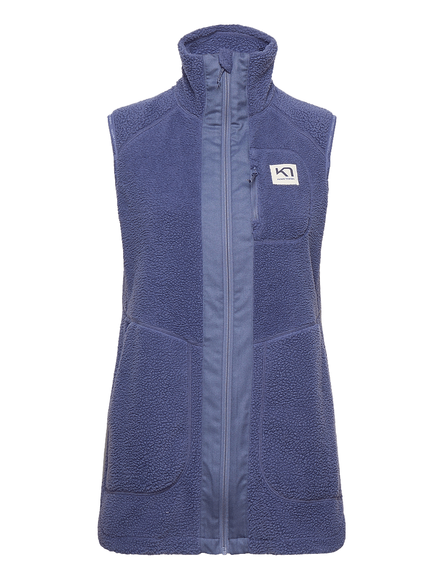Kari Traa - SANNE PILE VEST LONG - outdoor - moon - 1