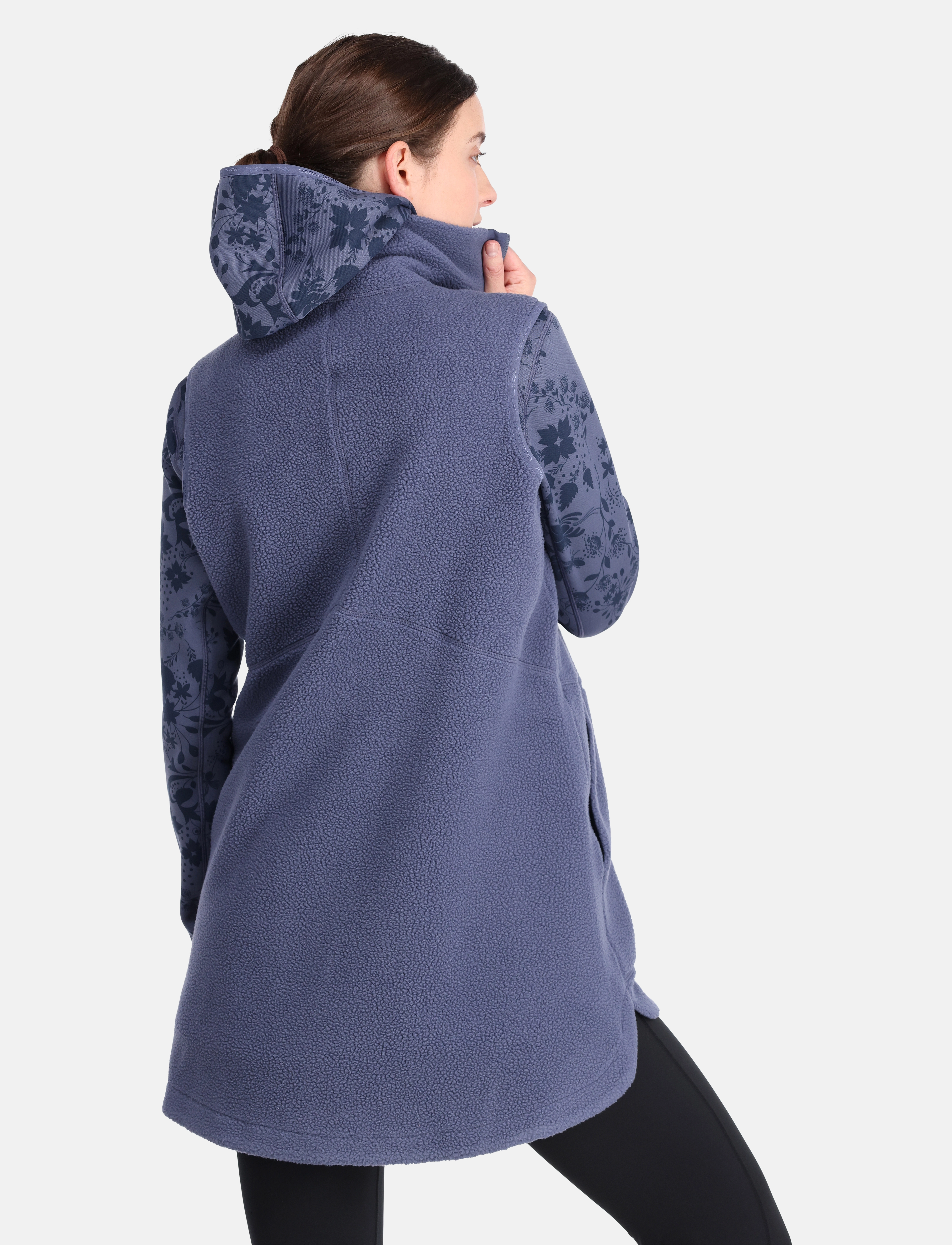 Kari Traa - SANNE PILE VEST LONG - outdoor - moon - 3