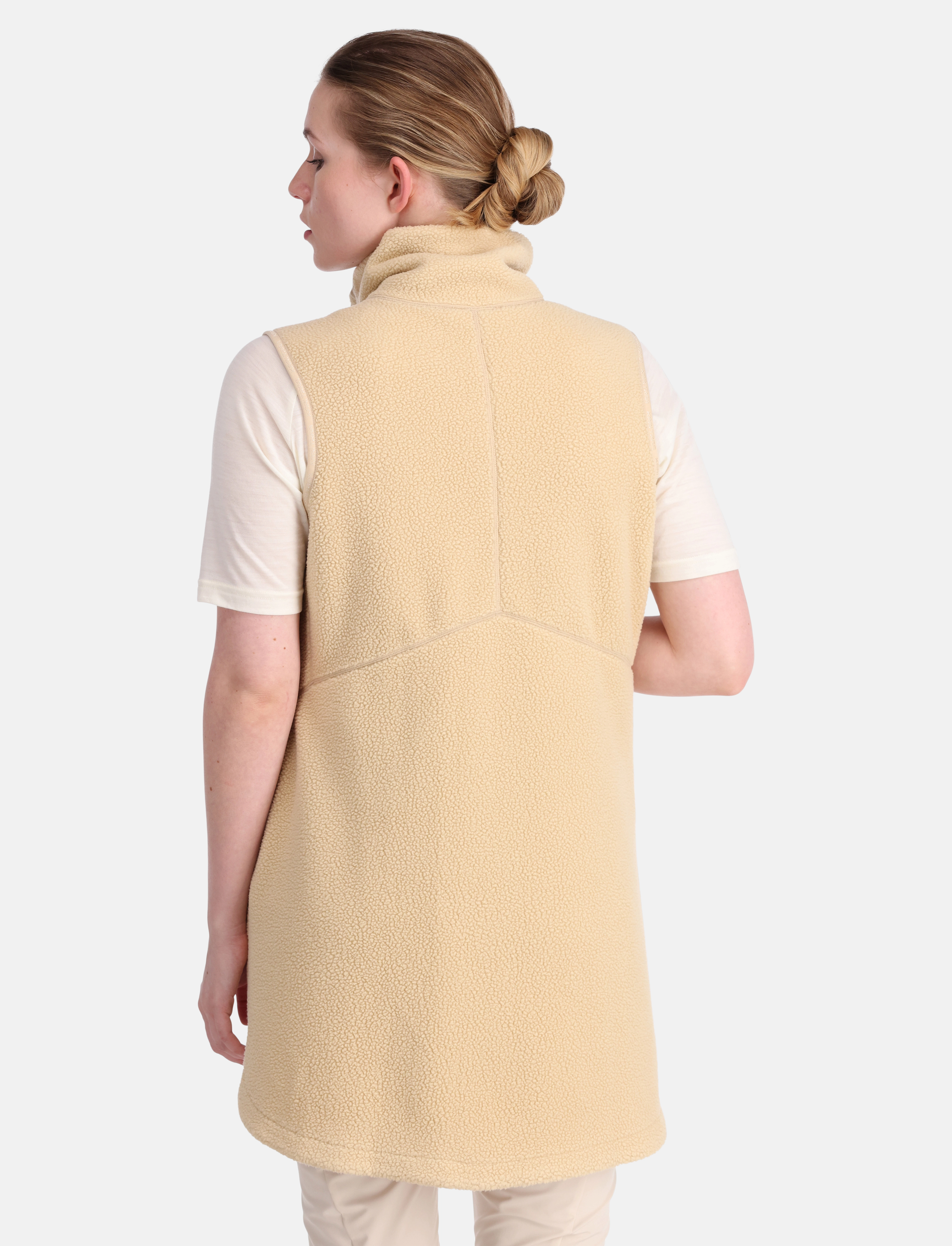 Kari Traa - SANNE PILE VEST LONG - outdoor - oat - 3
